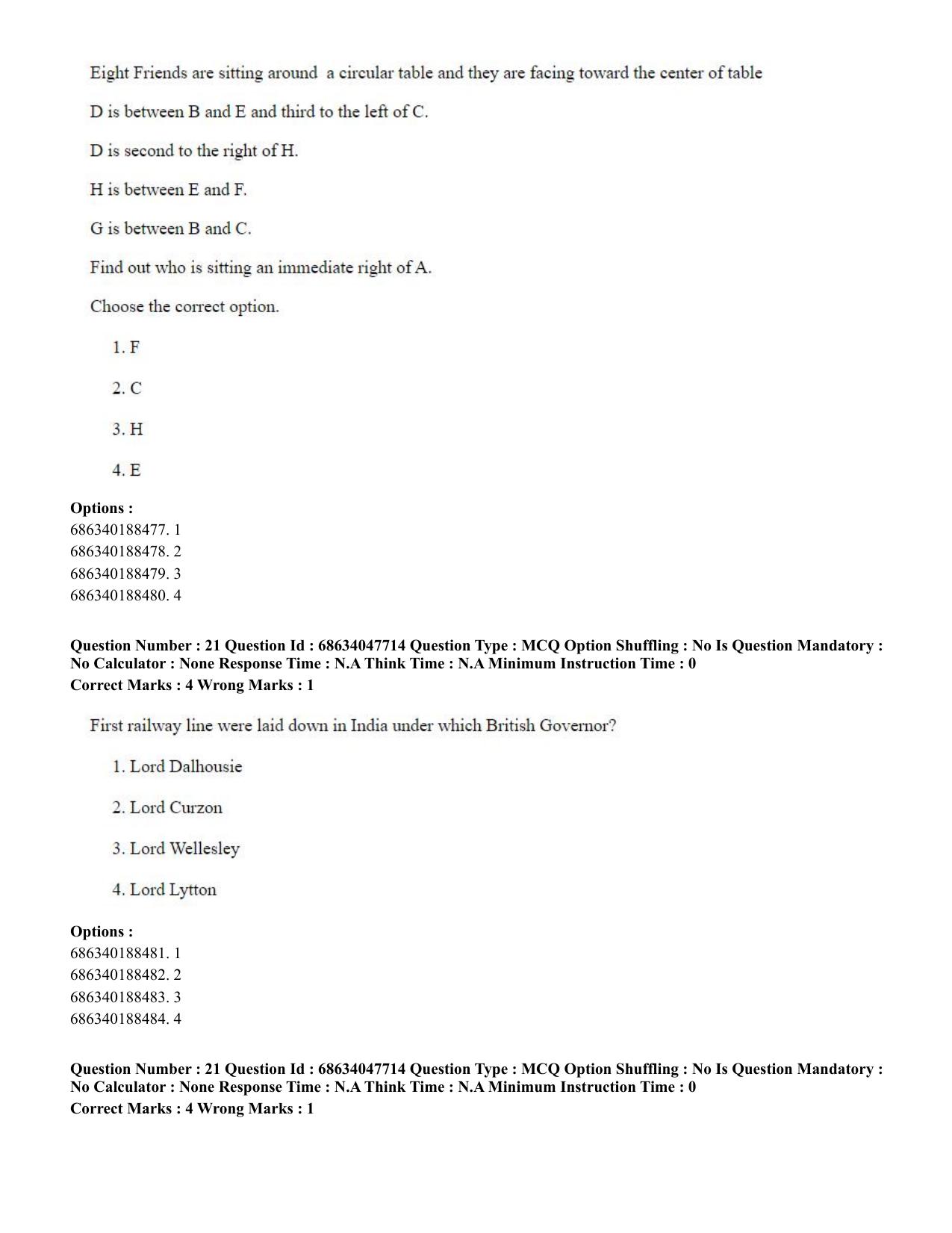 CUET 2023 SCQP02 - Agro-forestry (Eng) Shift 2 Question Papers - Page 21