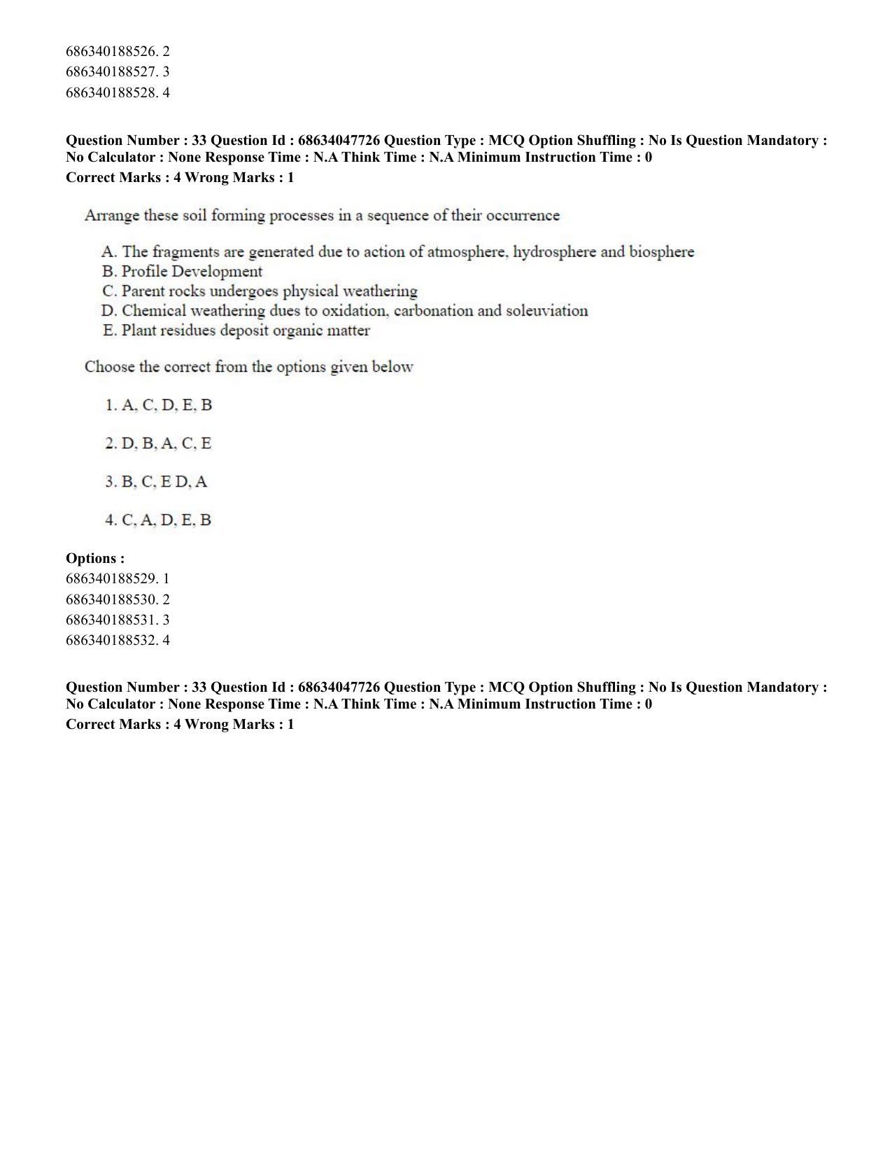 CUET 2023 SCQP02 - Agro-forestry (Eng) Shift 2 Question Papers - Page 34