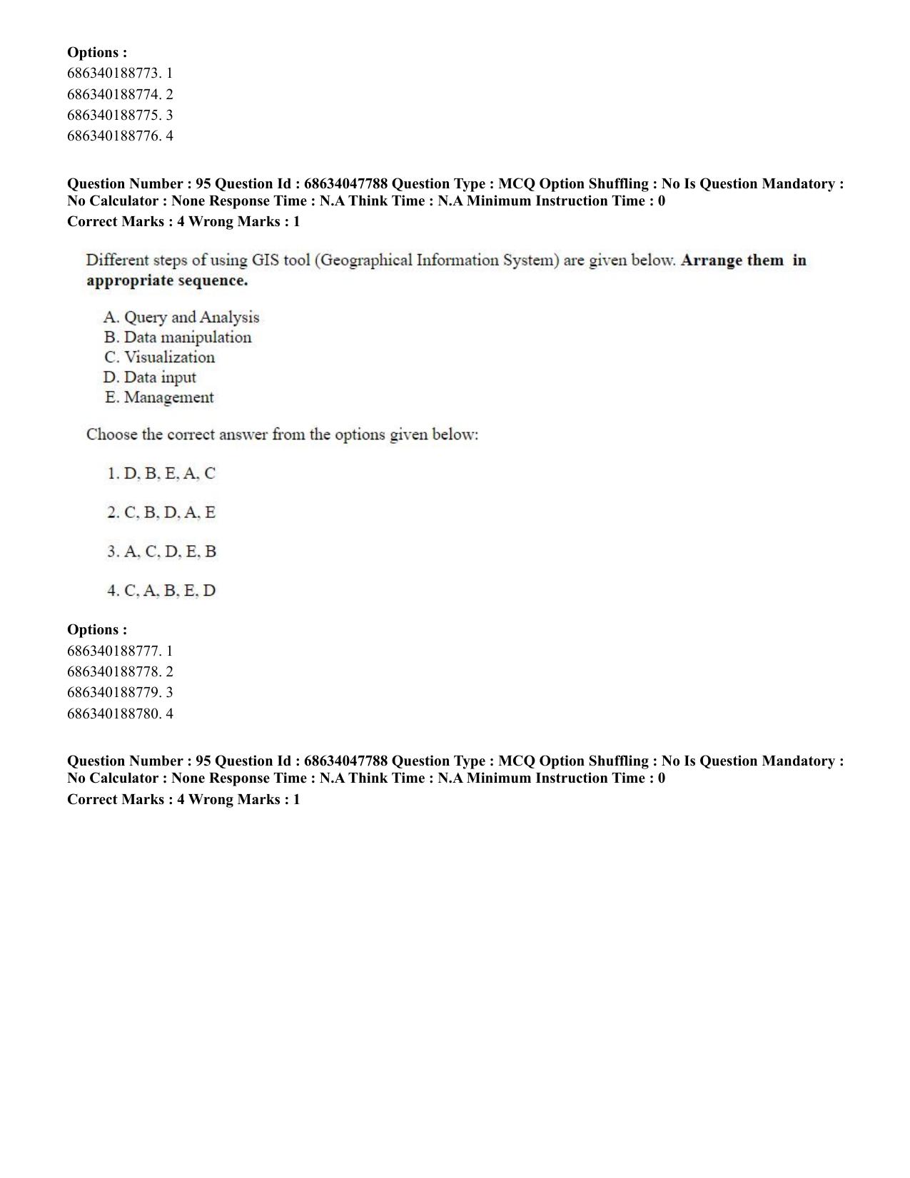 CUET 2023 SCQP02 - Agro-forestry (Eng) Shift 2 Question Papers - Page 96