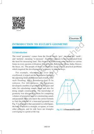 NCERT Book for Class 9 Maths Chapter 5 Introduction to Euclid's Geometry