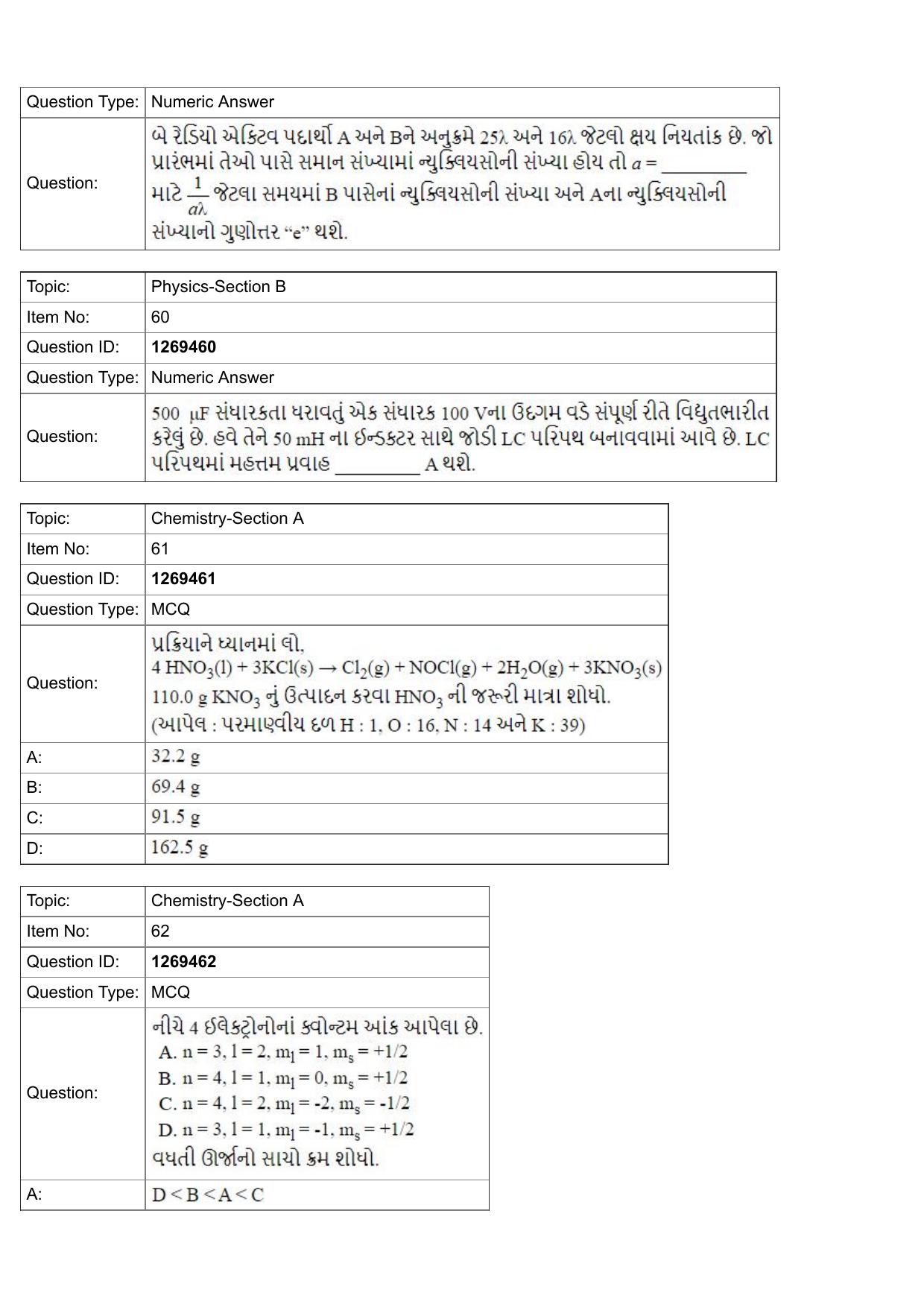 JEE Mains 2022: BTech Gujarati (Shift 2) 29-07-2022 Question Paper - Page 21