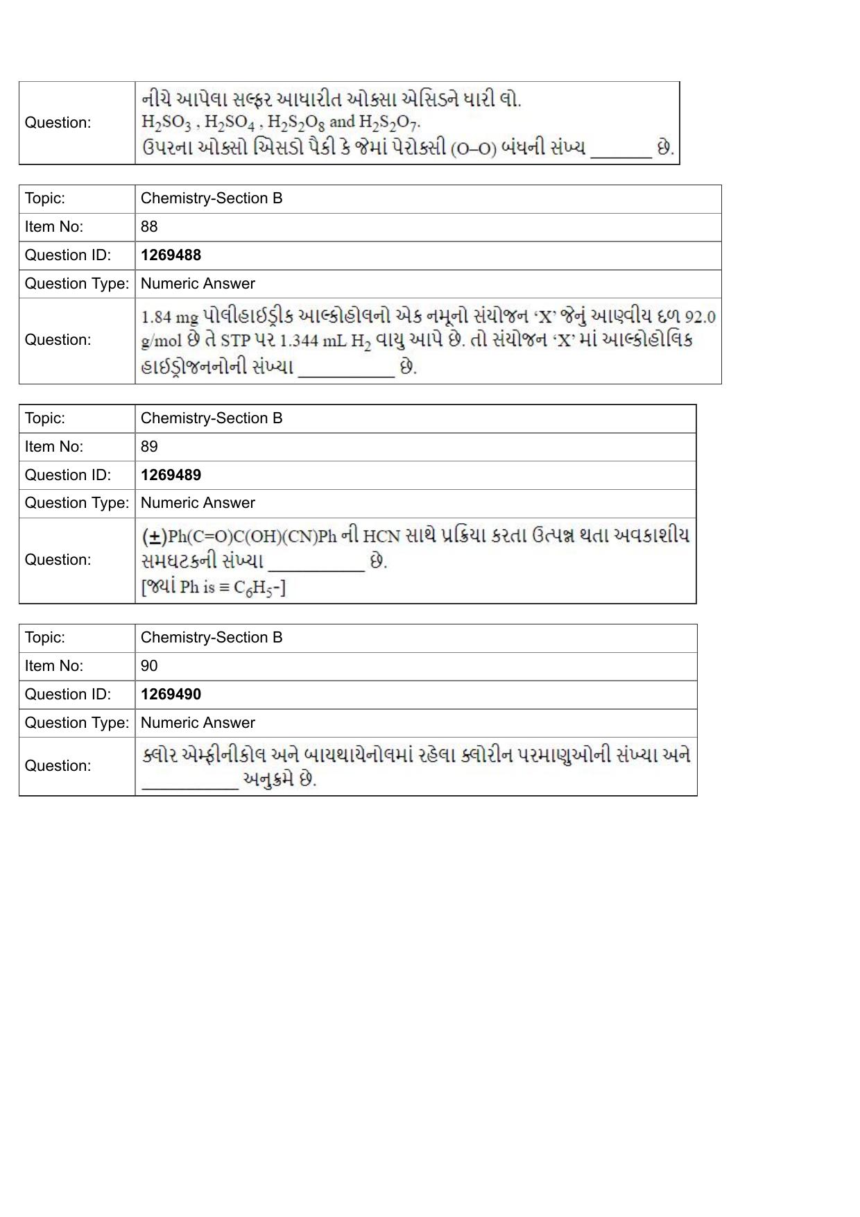 JEE Mains 2022: BTech Gujarati (Shift 2) 29-07-2022 Question Paper - Page 31