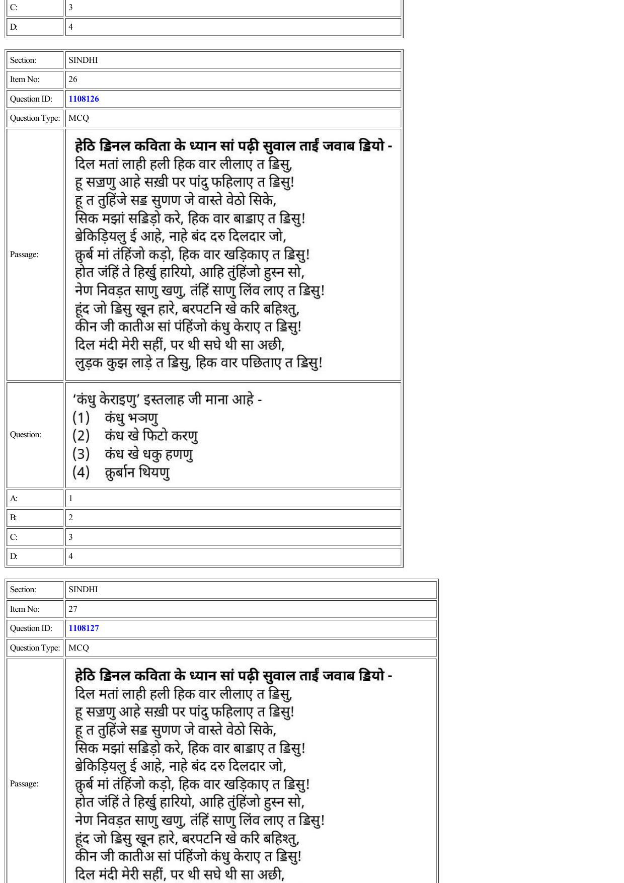 CUET 2022 Question Paper of Sindhi - Page 19