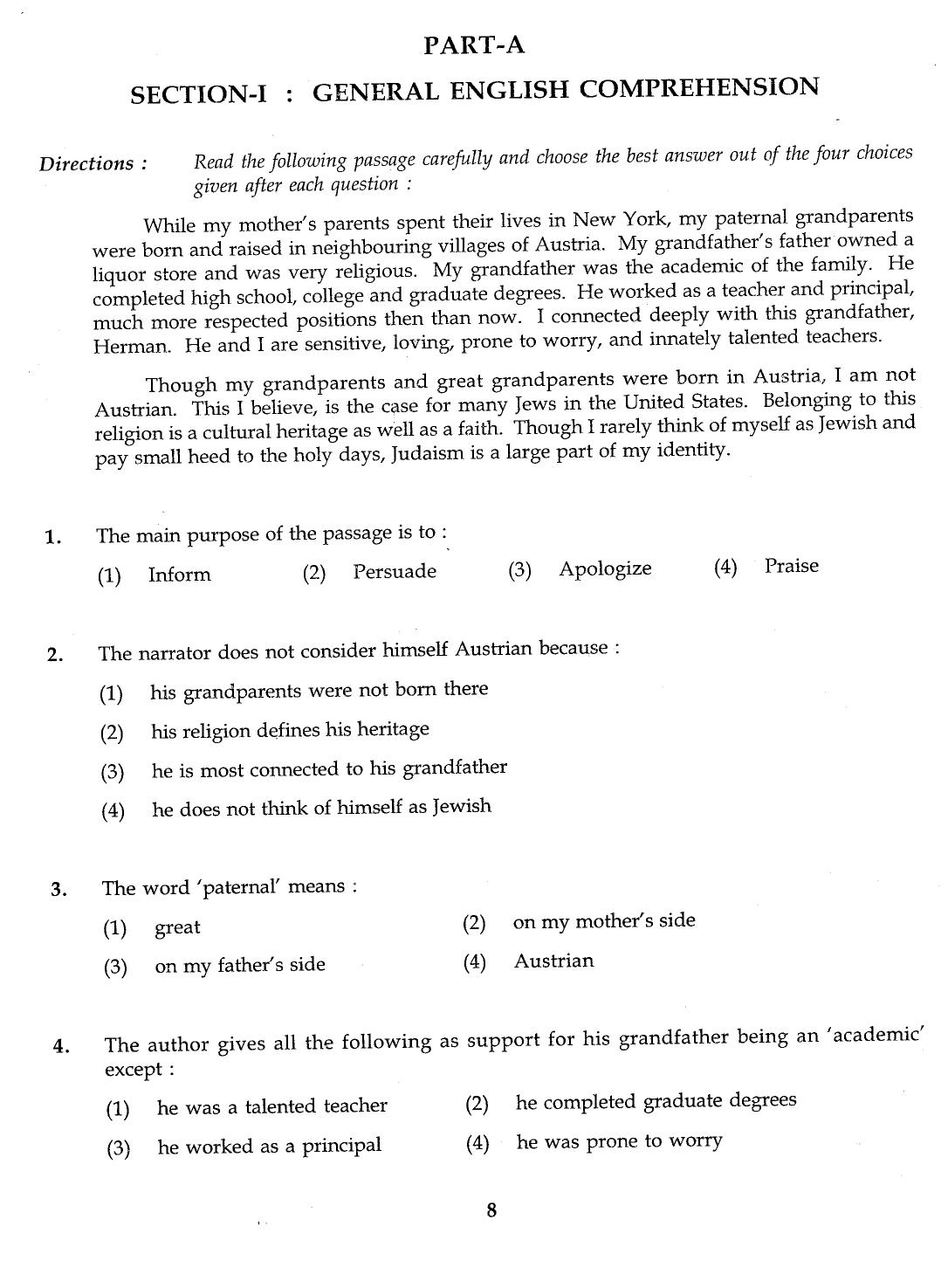IGNOU B.Ed 2012 Question Paper - Page 8