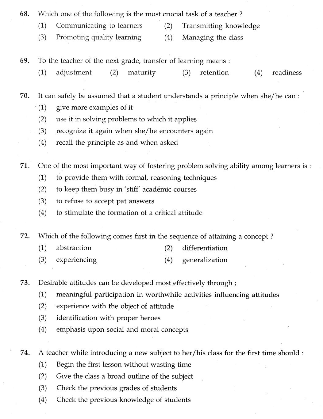 IGNOU B.Ed 2012 Question Paper - Page 18