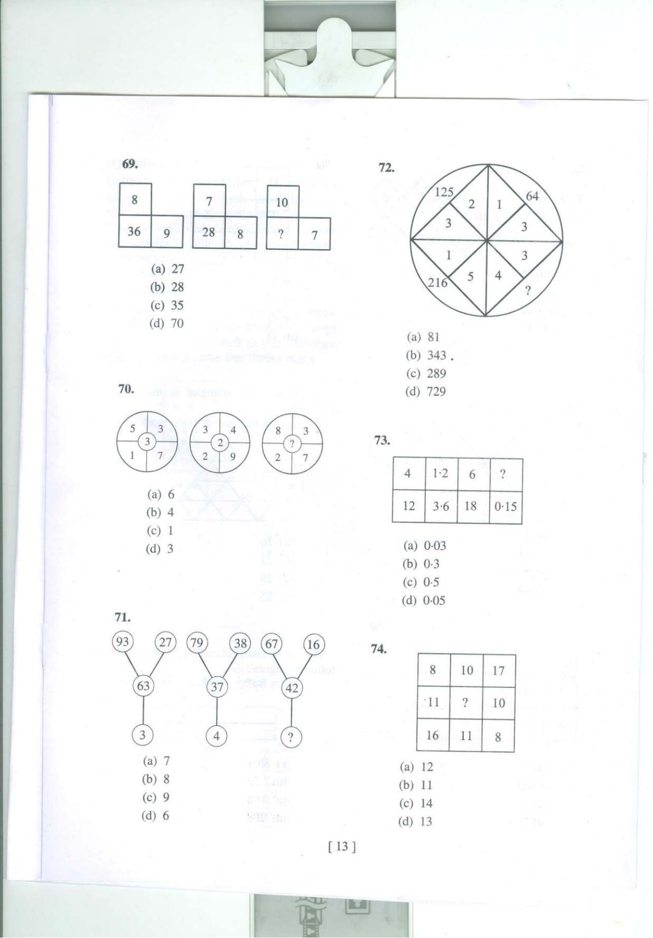 MAT - SAT 2019 Class 8 West Bengal NMMS Question Papers - Page 12