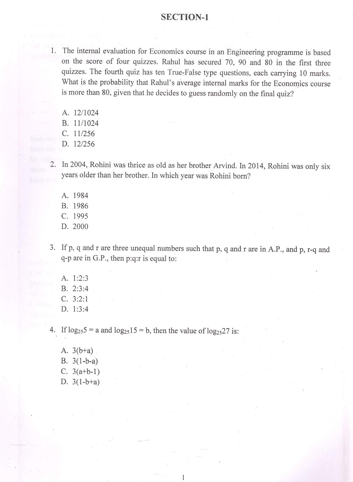 IIFT 2016 Question Paper - Page 3