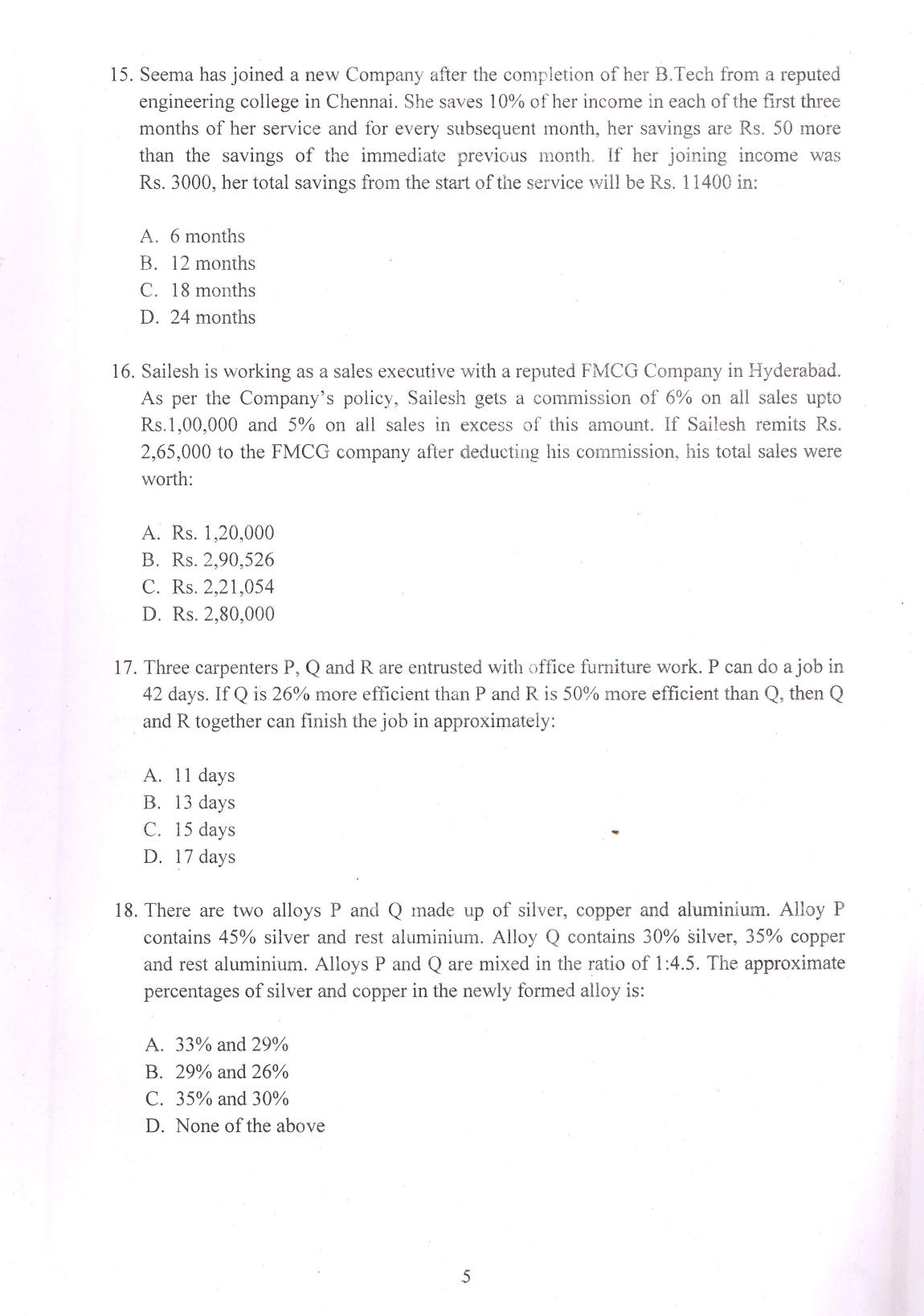 IIFT 2016 Question Paper - Page 7