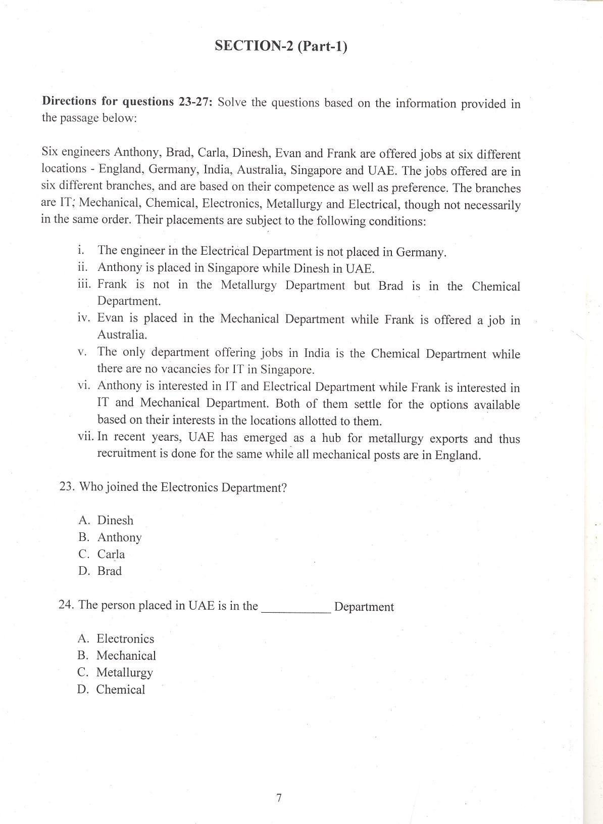 IIFT 2016 Question Paper - Page 9