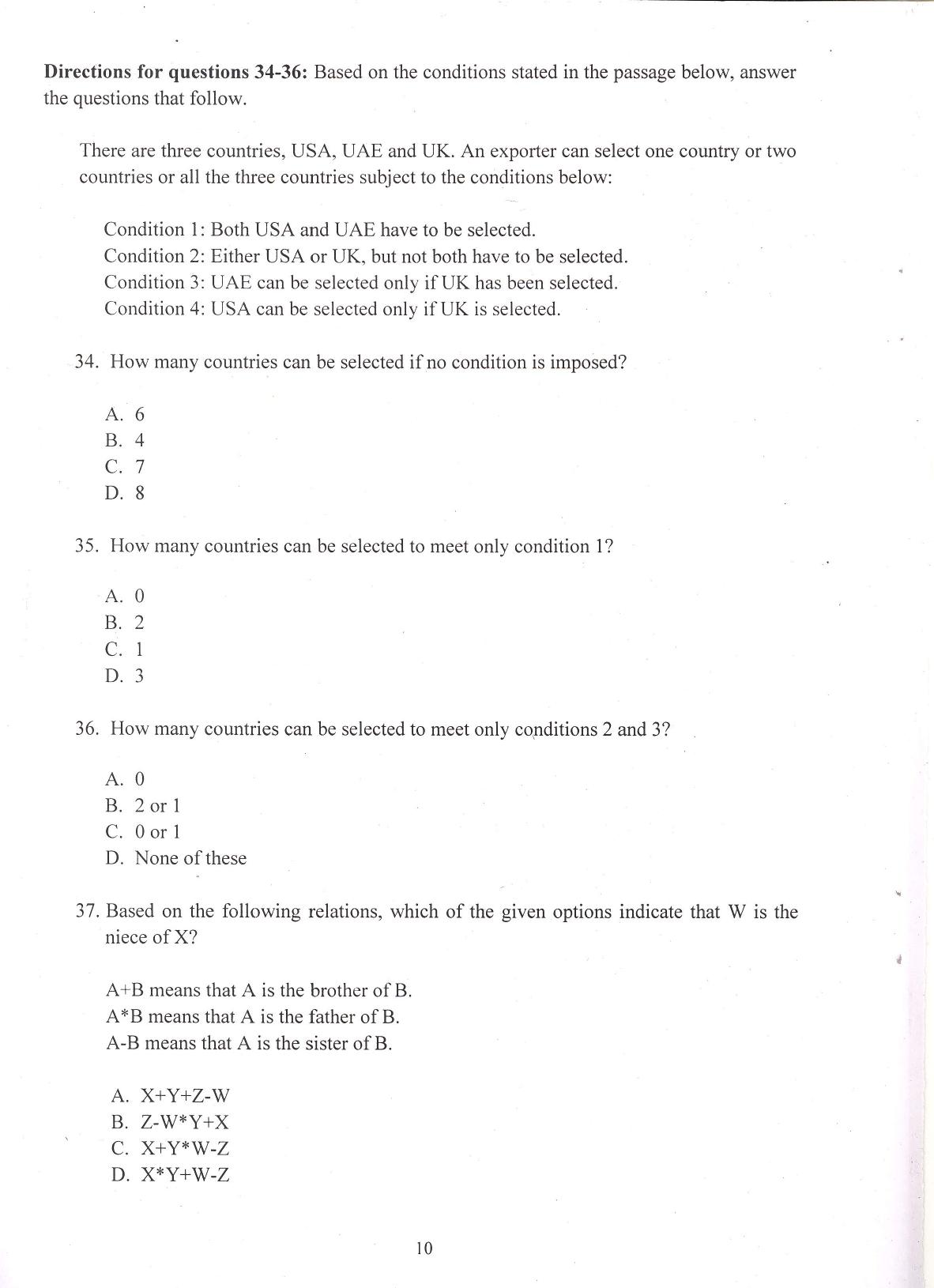 IIFT 2016 Question Paper - Page 12