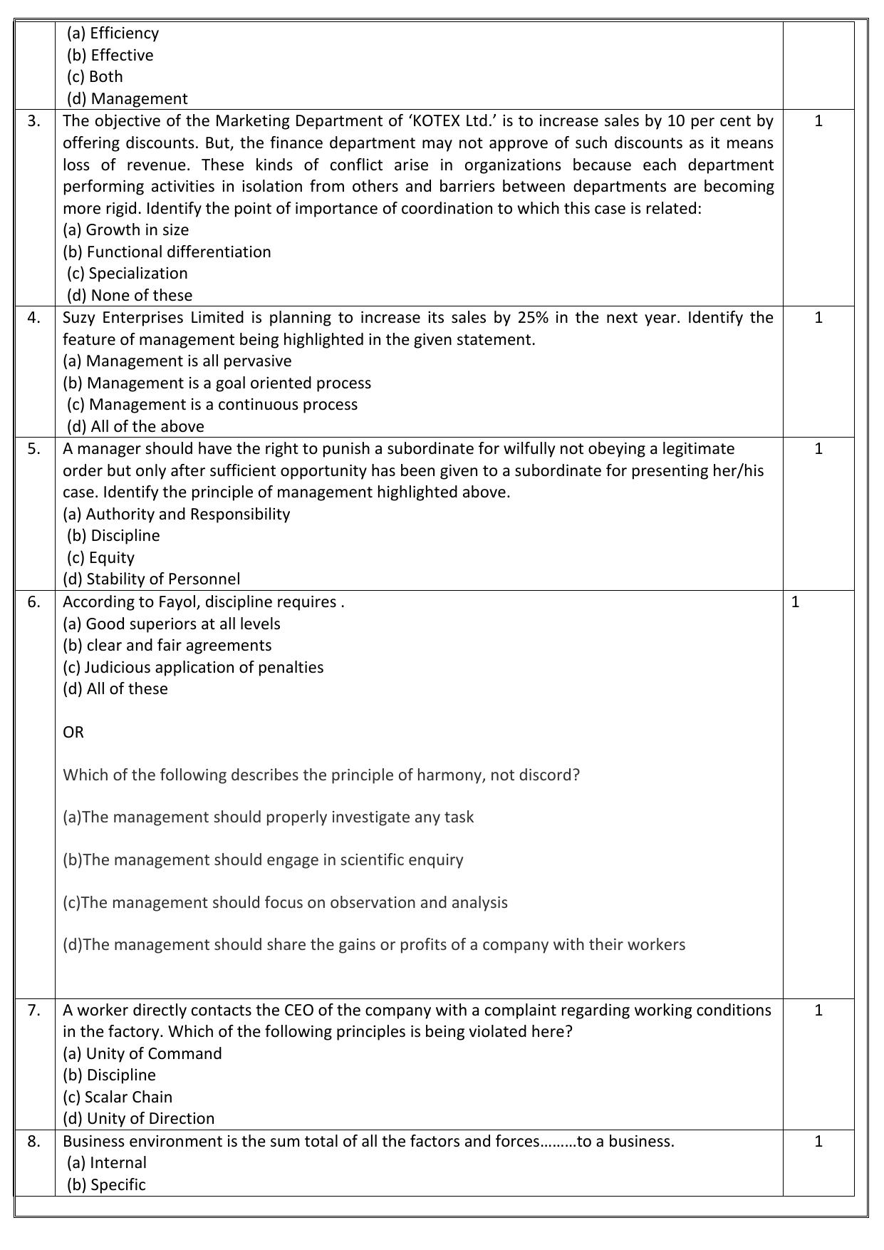 Edudel Class 12 Business Study Sample Question Paper - Page 2