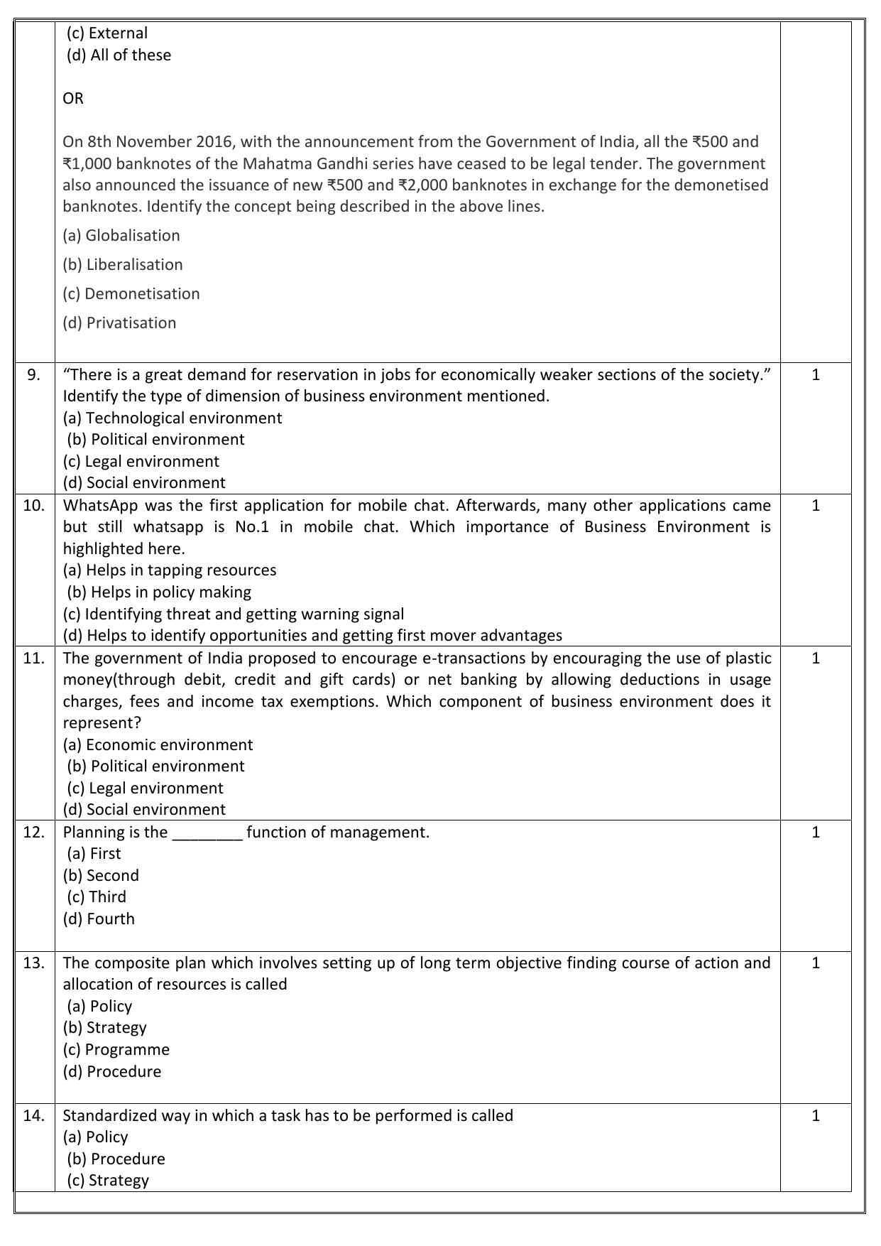 Edudel Class 12 Business Study Sample Question Paper - Page 3