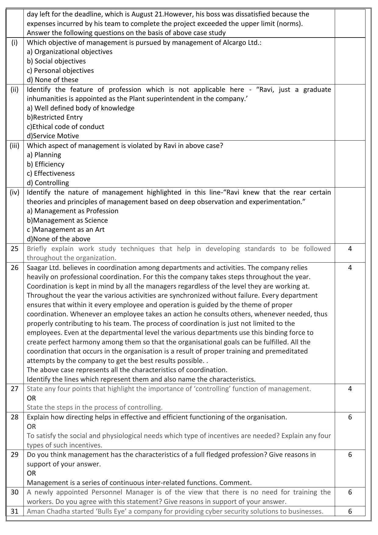 Edudel Class 12 Business Study Sample Question Paper - Page 6