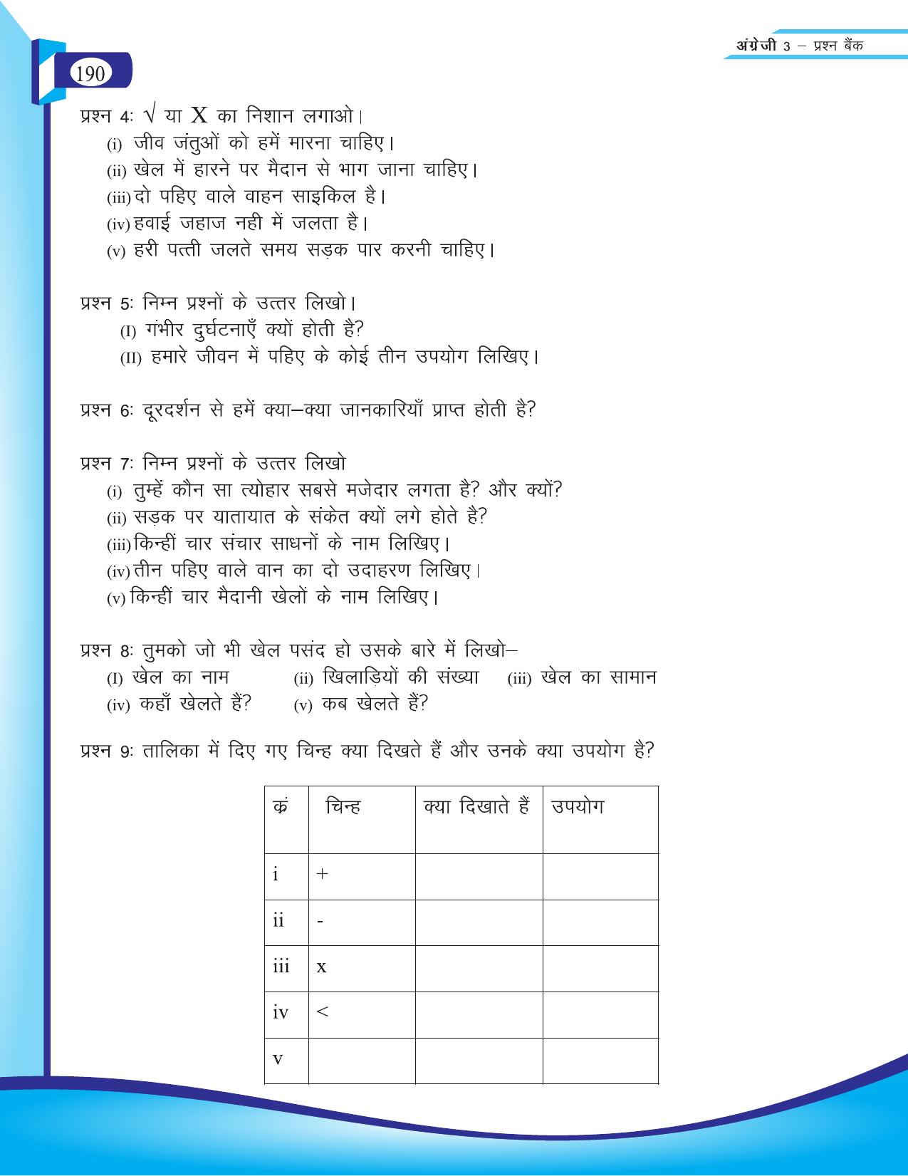 Chhattisgarh Board Class 3 English Question Bank 2015-16 - Page 72