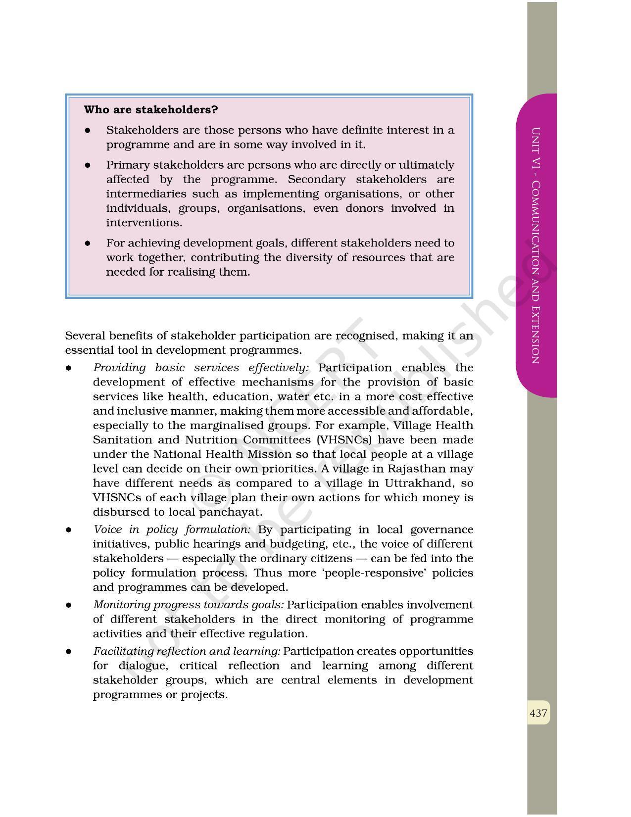 NCERT Book for Class 12 Home Science (Part -II) Chapter 25 Management of Development Programme - Page 5