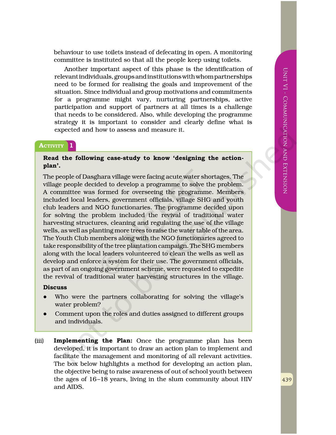 NCERT Book for Class 12 Home Science (Part -II) Chapter 25 Management of Development Programme - Page 7