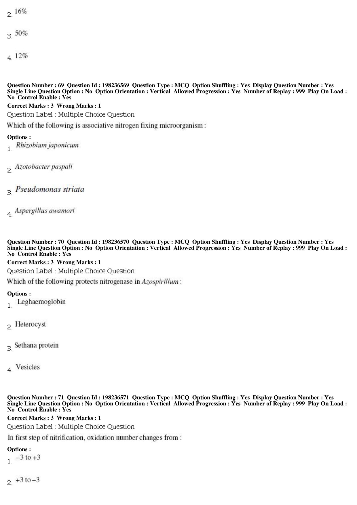 BHU RET Soil Sc. Agri Chem. 2019 Question Paper  - Page 25