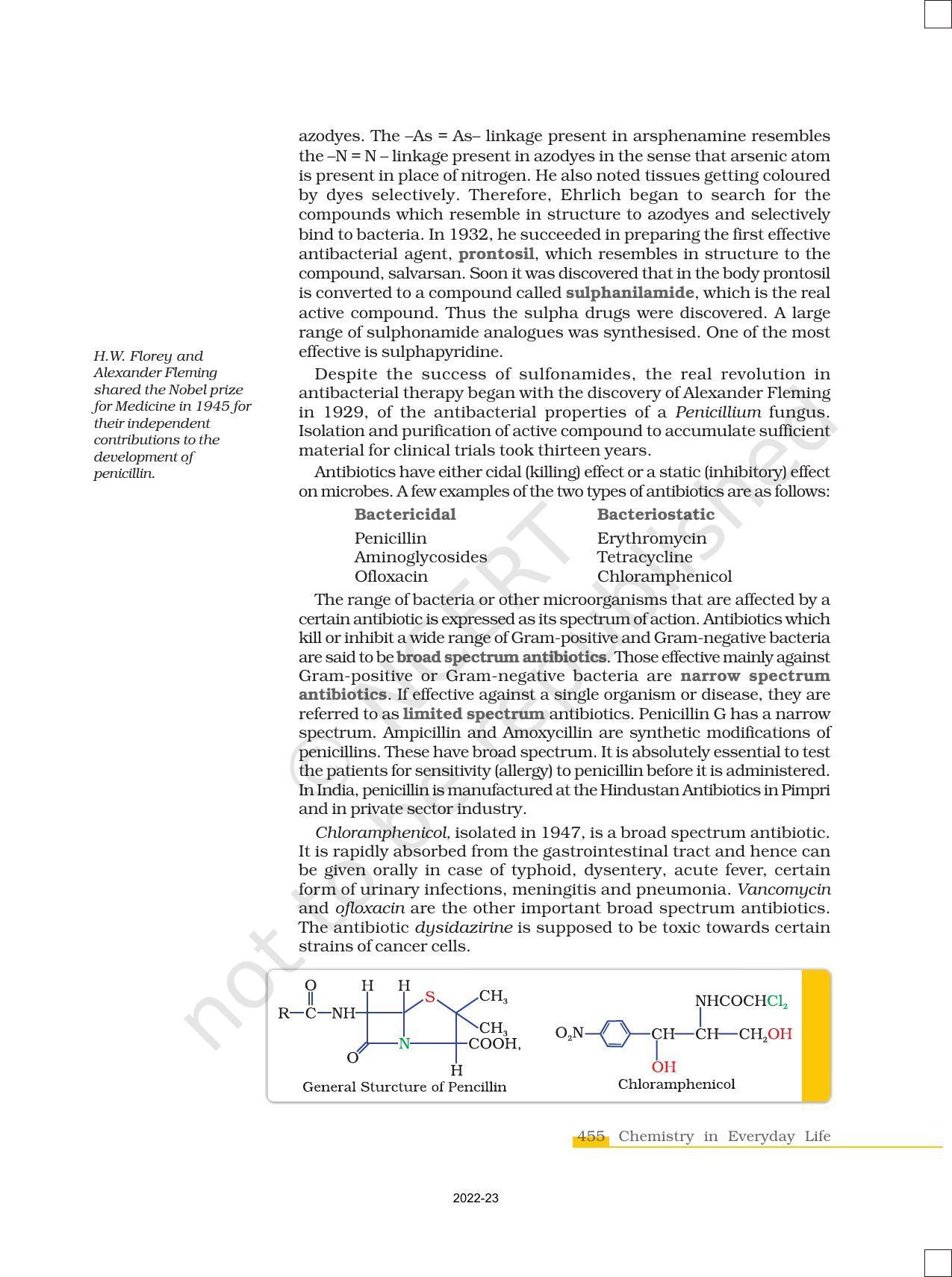NCERT Book for Class 12 Chemistry Chapter 16 Chemistry in Everyday Life - Page 9