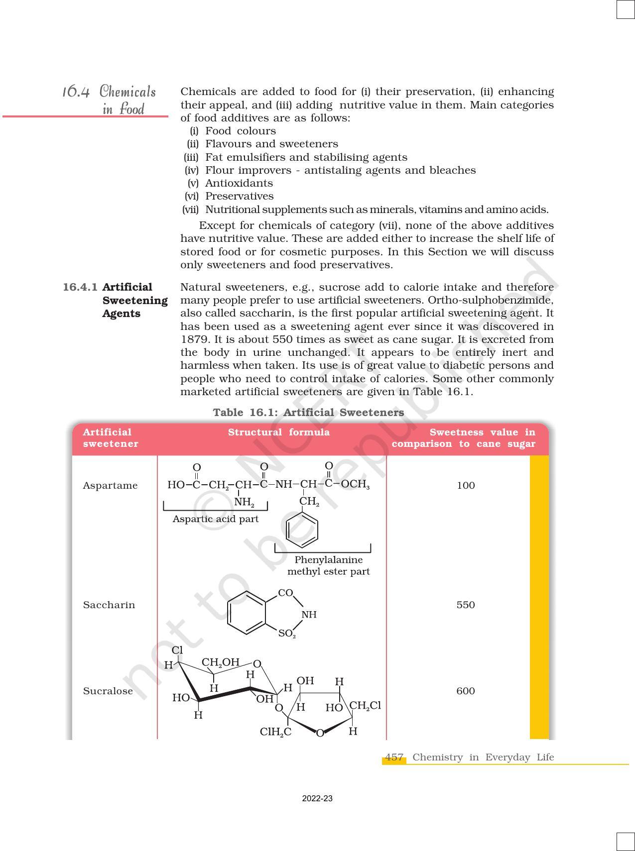 NCERT Book for Class 12 Chemistry Chapter 16 Chemistry in Everyday Life - Page 11