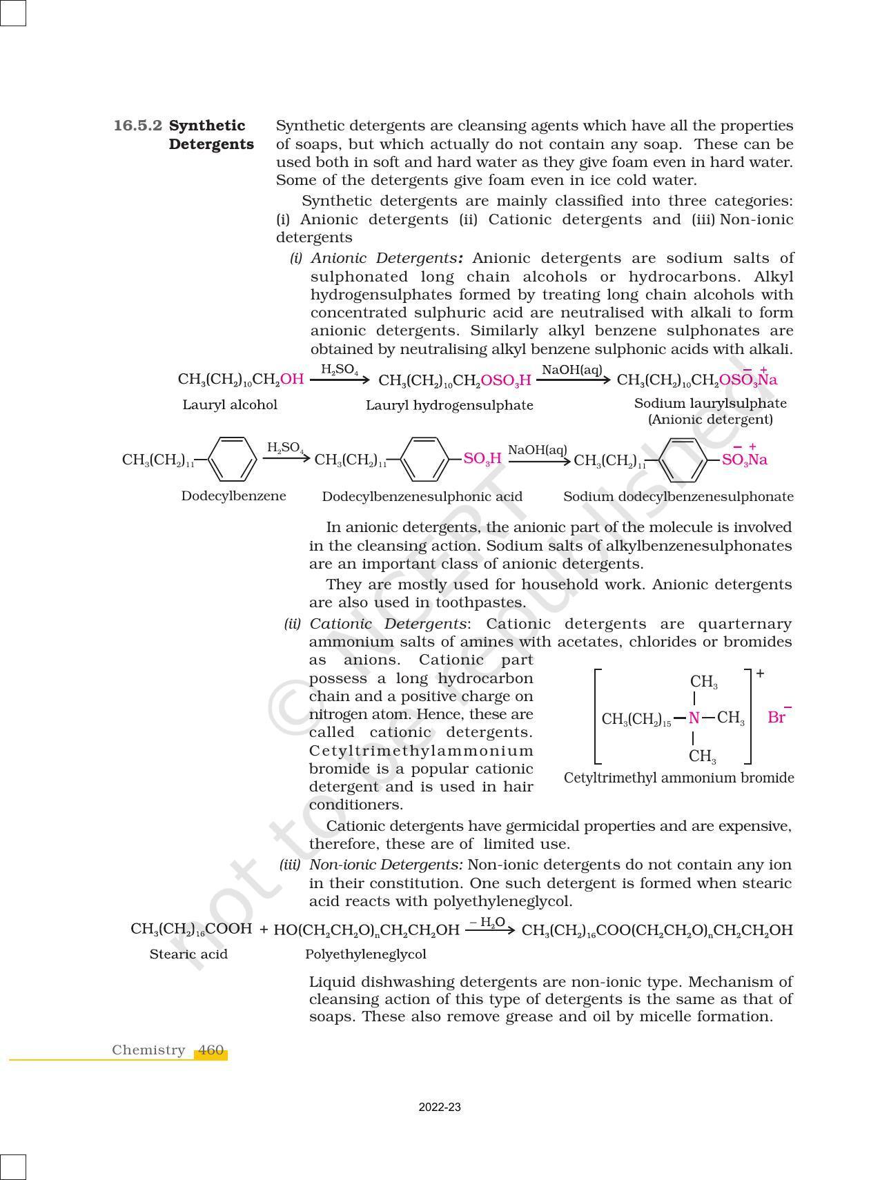 NCERT Book for Class 12 Chemistry Chapter 16 Chemistry in Everyday Life - Page 14