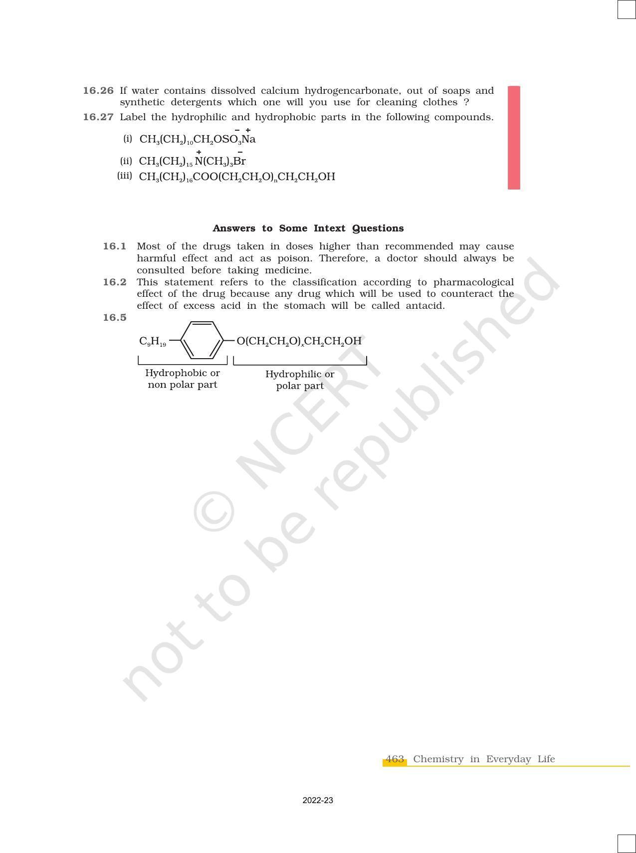NCERT Book for Class 12 Chemistry Chapter 16 Chemistry in Everyday Life - Page 17