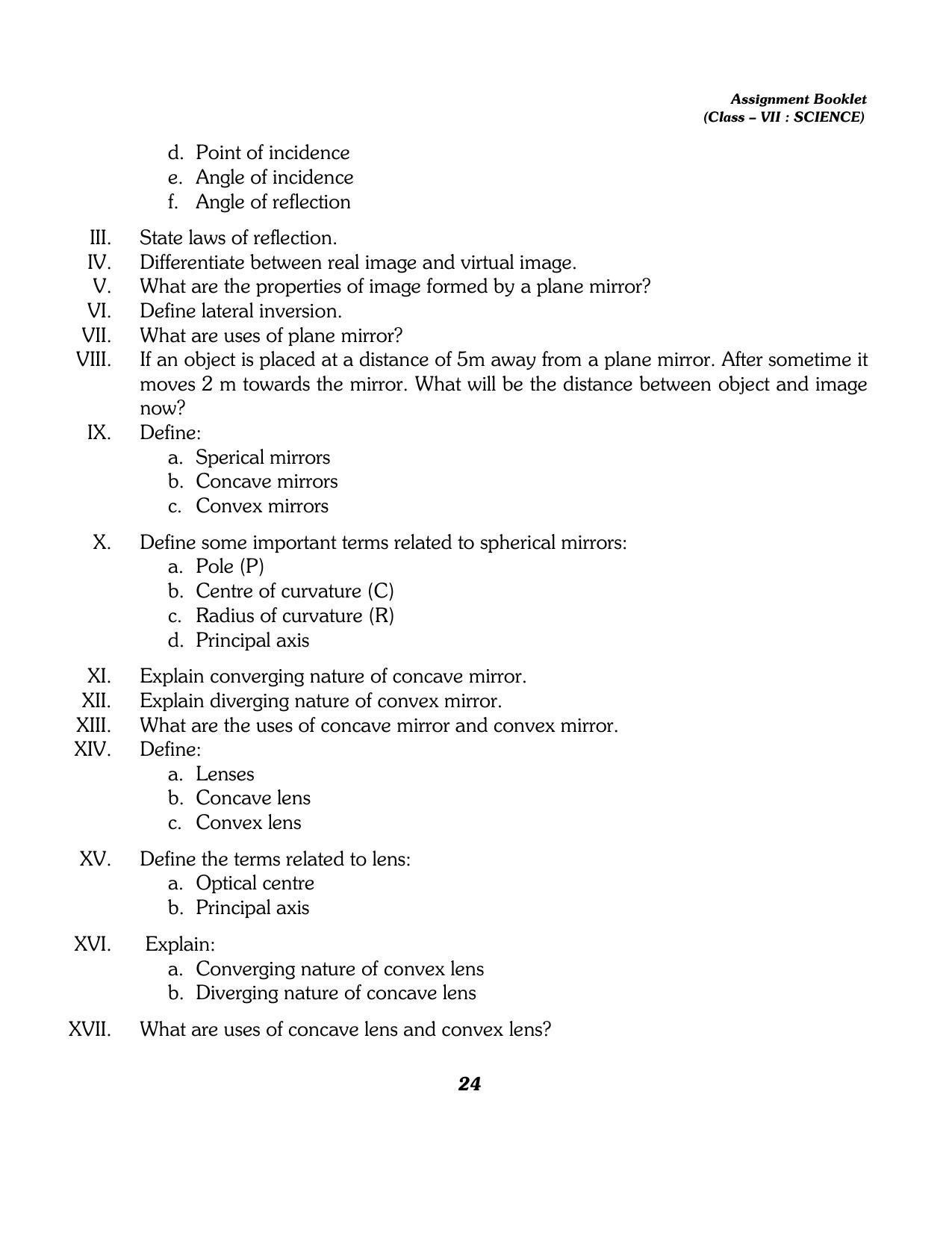 CBSE Worksheets for Class 7 Science All Chapters Assignment - Page 12