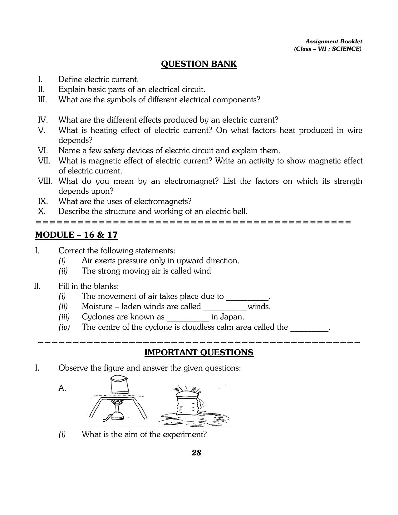 CBSE Worksheets for Class 7 Science All Chapters Assignment - Page 16