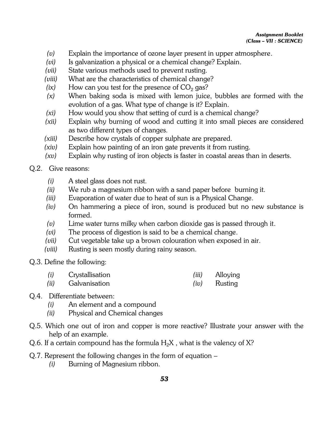 CBSE Worksheets for Class 7 Science All Chapters Assignment - Page 41