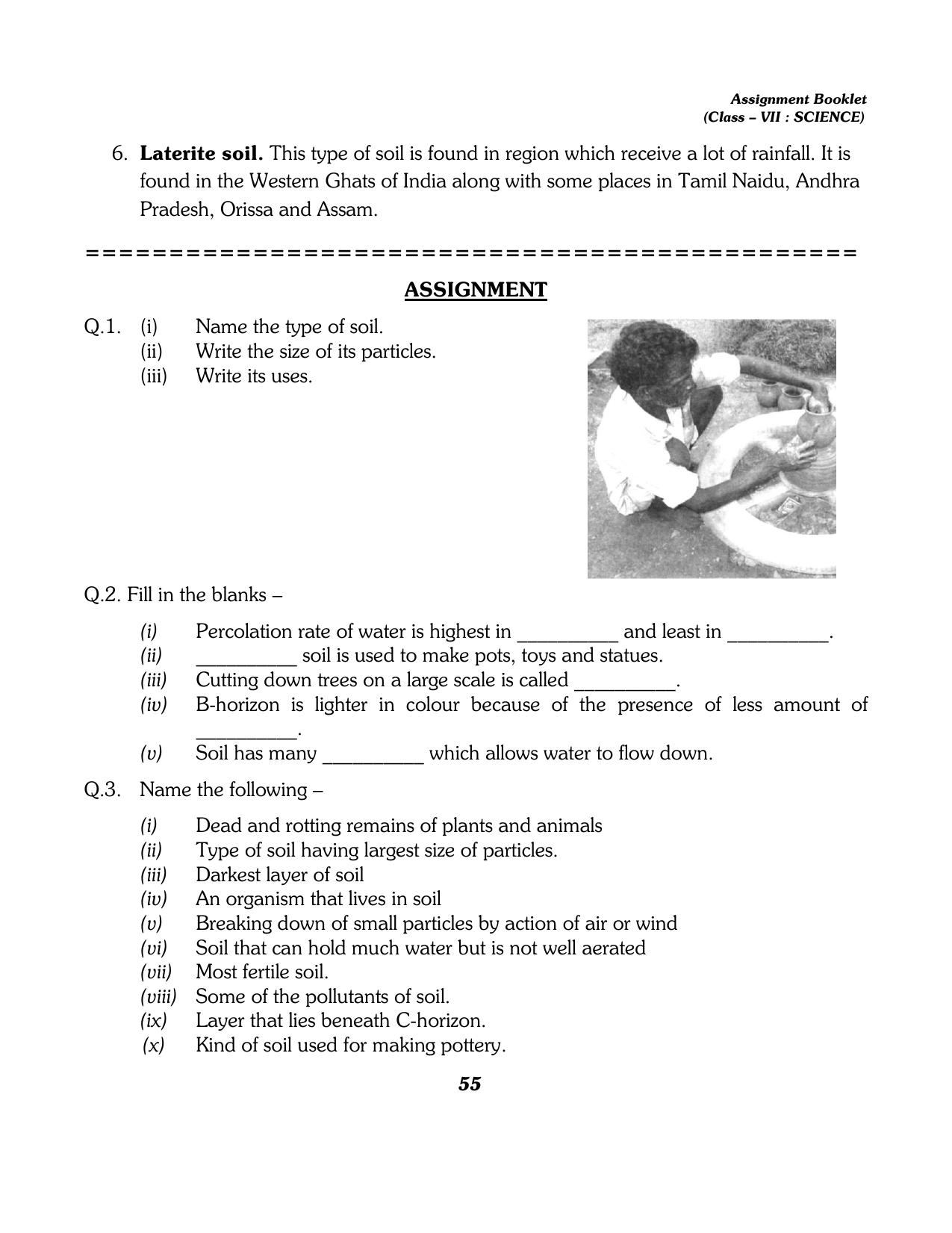 CBSE Worksheets for Class 7 Science All Chapters Assignment - Page 43