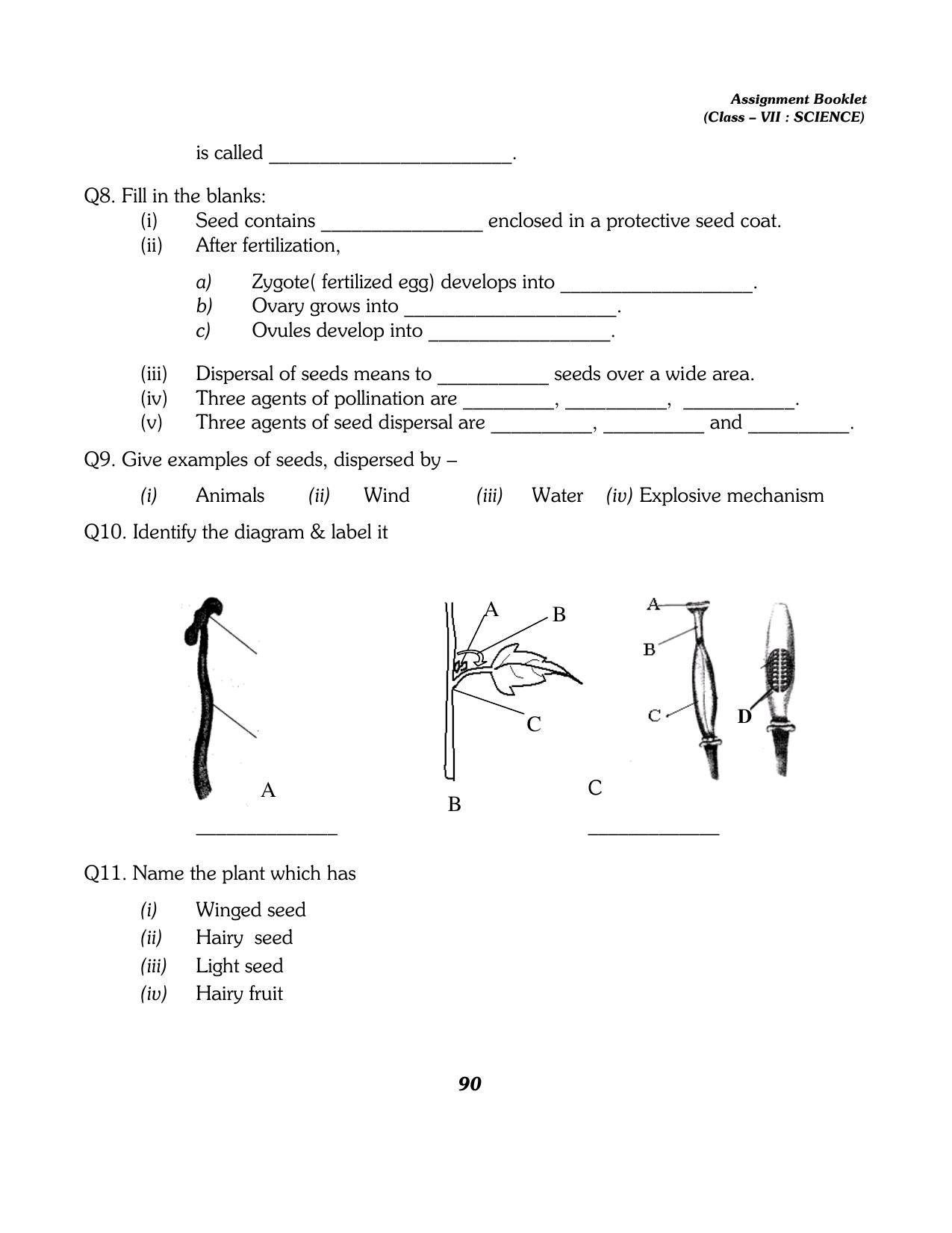 CBSE Worksheets for Class 7 Science All Chapters Assignment - Page 78