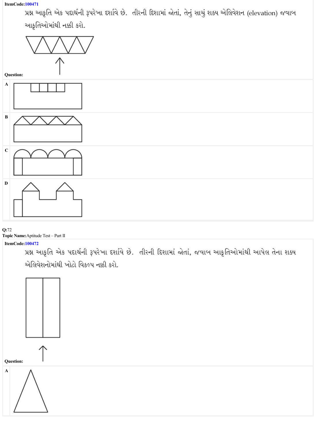 JEE Mains 2022: B Arch & B Planning Gujarati (Shift 1) 23-06-2022 Question Paper - Page 28