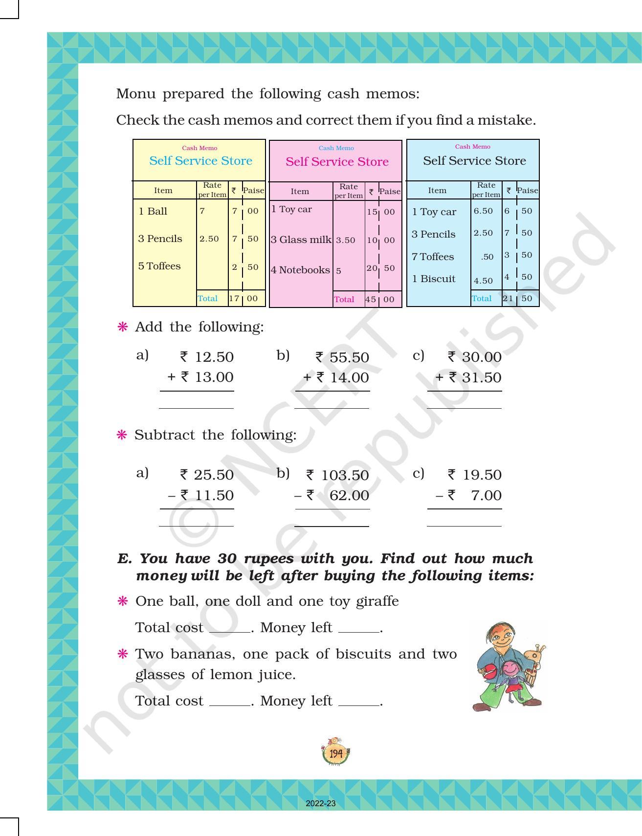 NCERT Book for Class 3 Maths Chapter 14-Rupees and Paise - Page 7