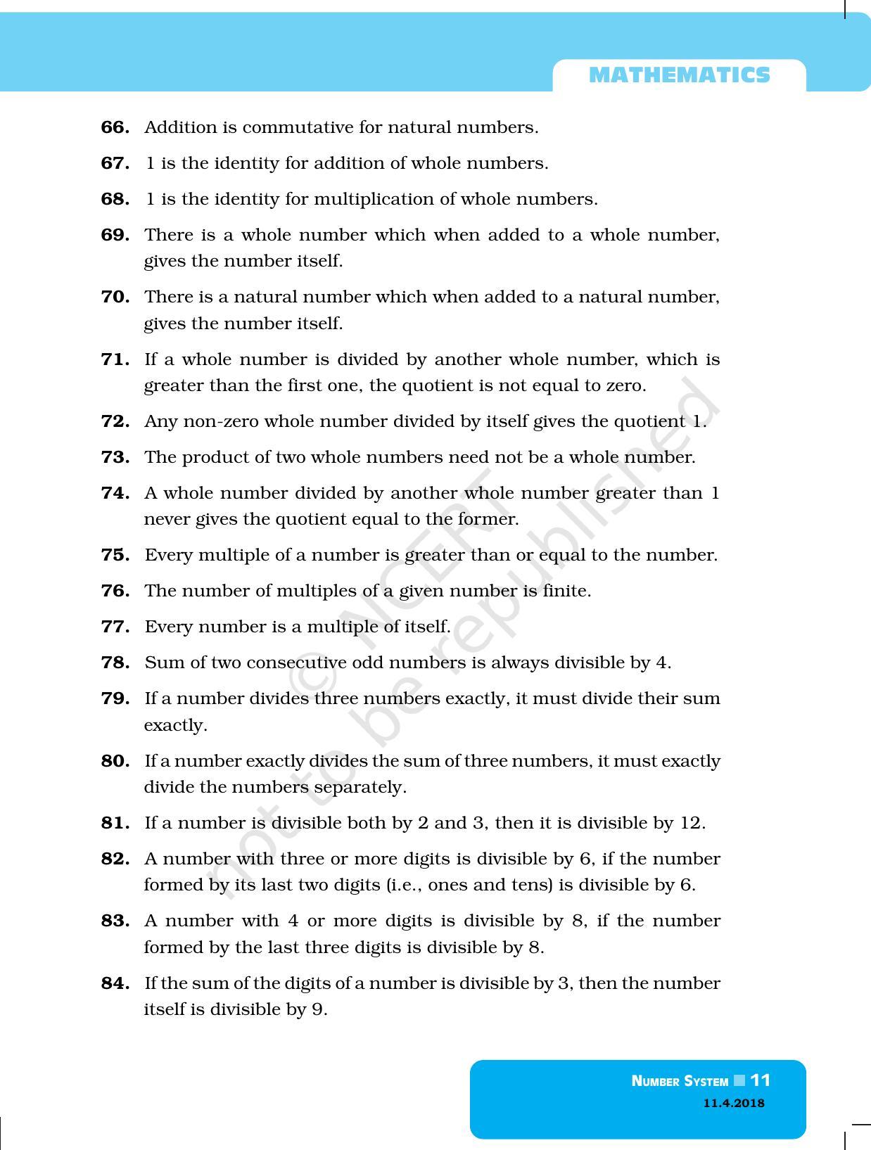 NCERT Exemplar Book for Class 6 Maths: Chapter 1-Number System - Page 11