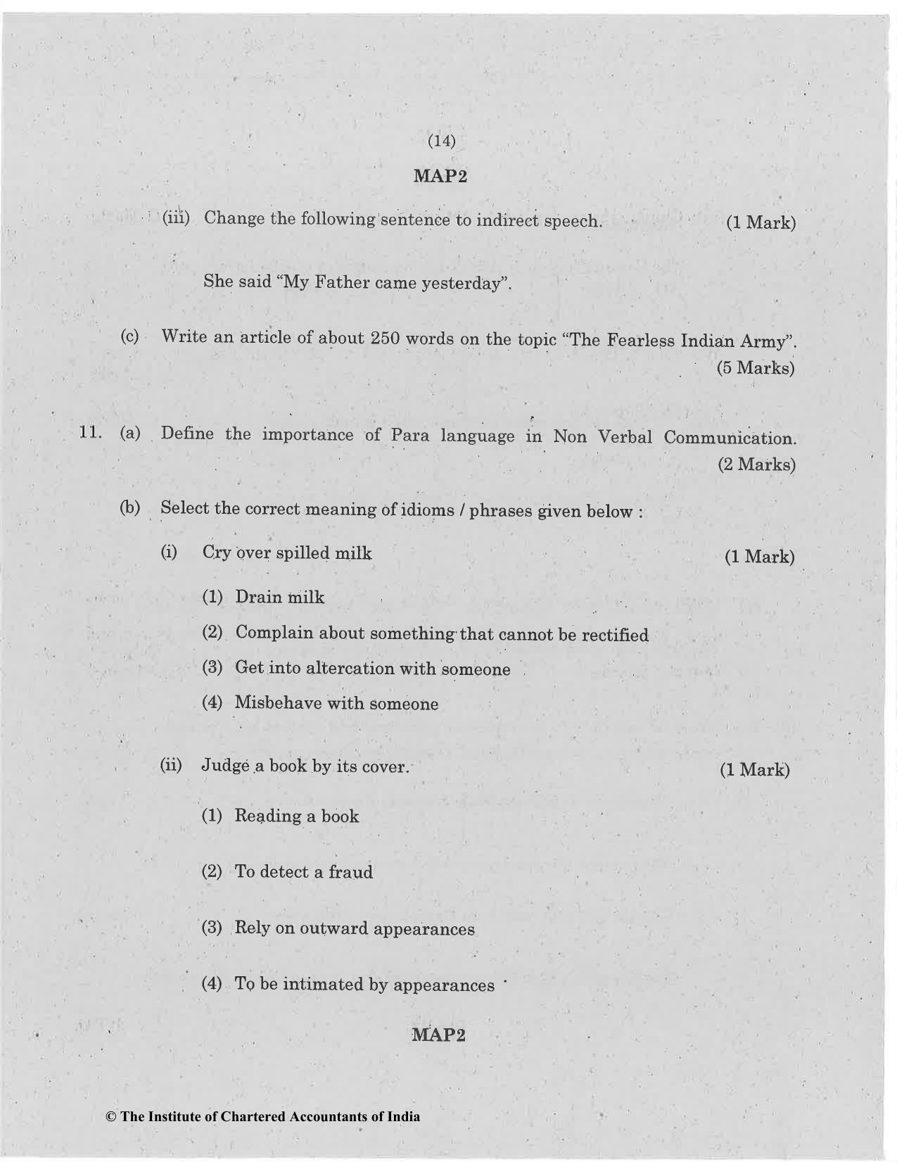 CA Foundation May 2019 Question Paper - Paper 2 (Business Laws and Business Correspondence and Reporting) - Page 14