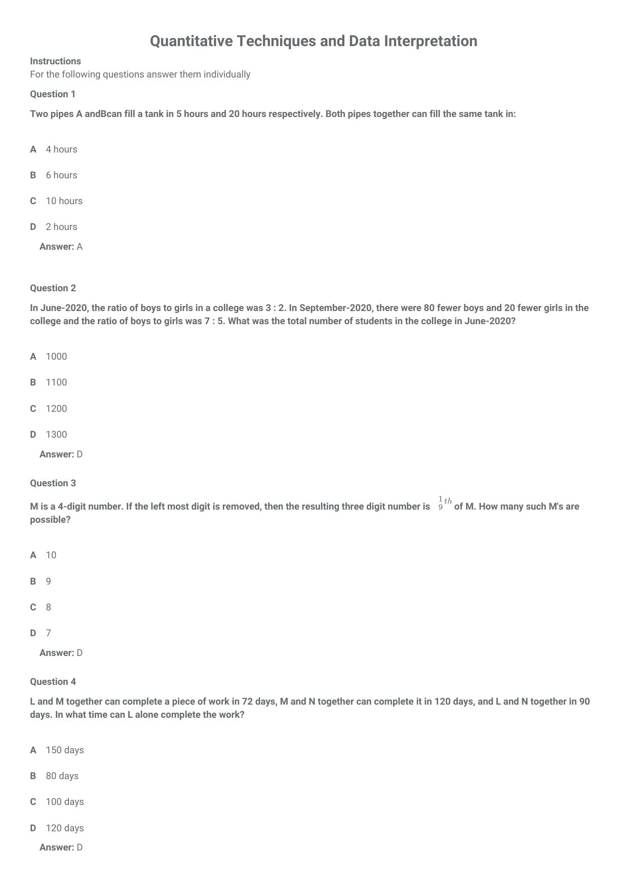CMAT 2021 Question Paper Slot 1 - Page 2