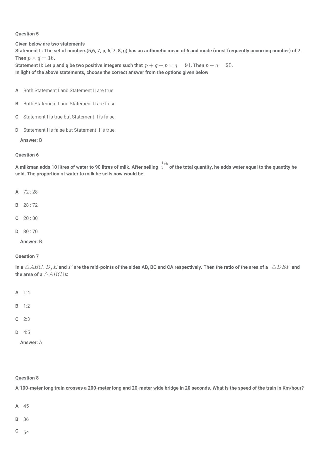 CMAT 2021 Question Paper Slot 1 - Page 3