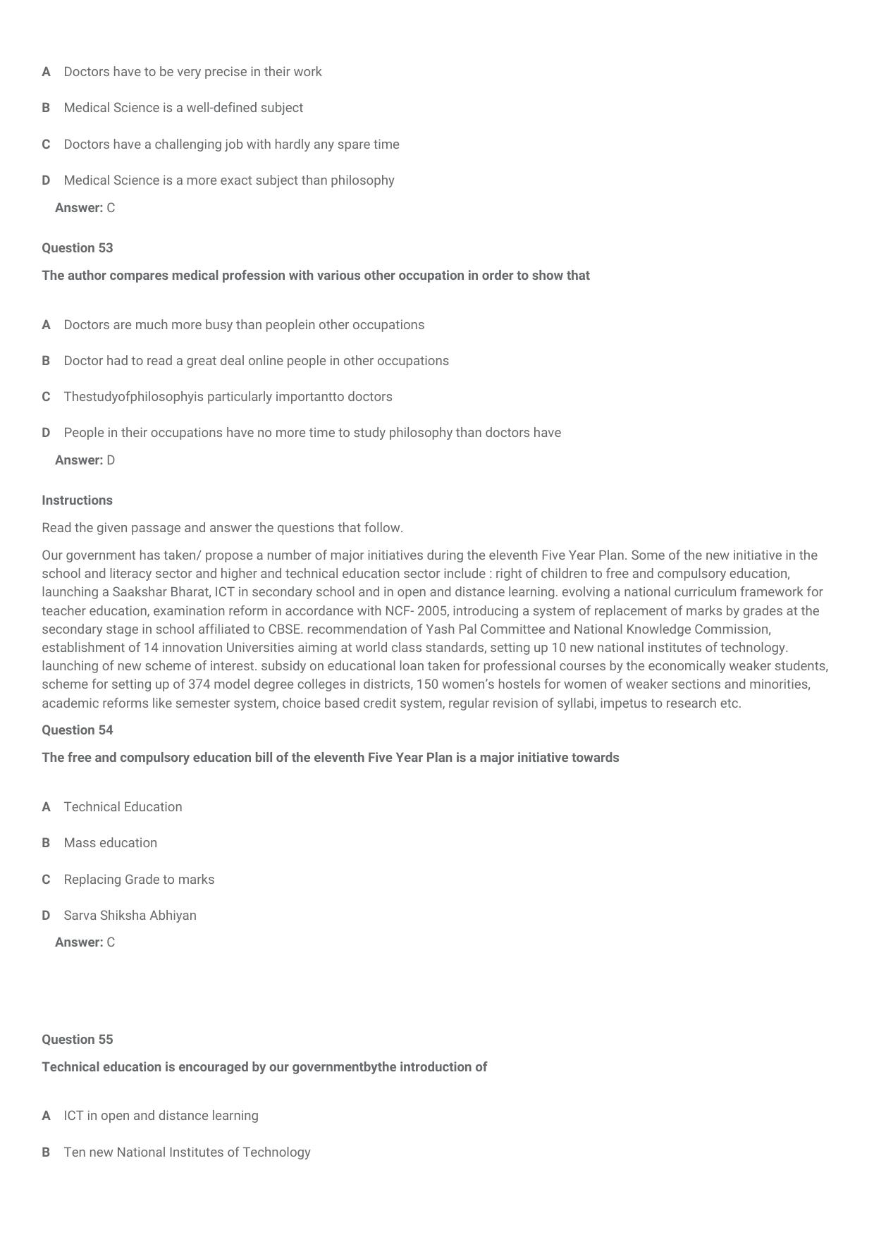 CMAT 2021 Question Paper Slot 1 - Page 22