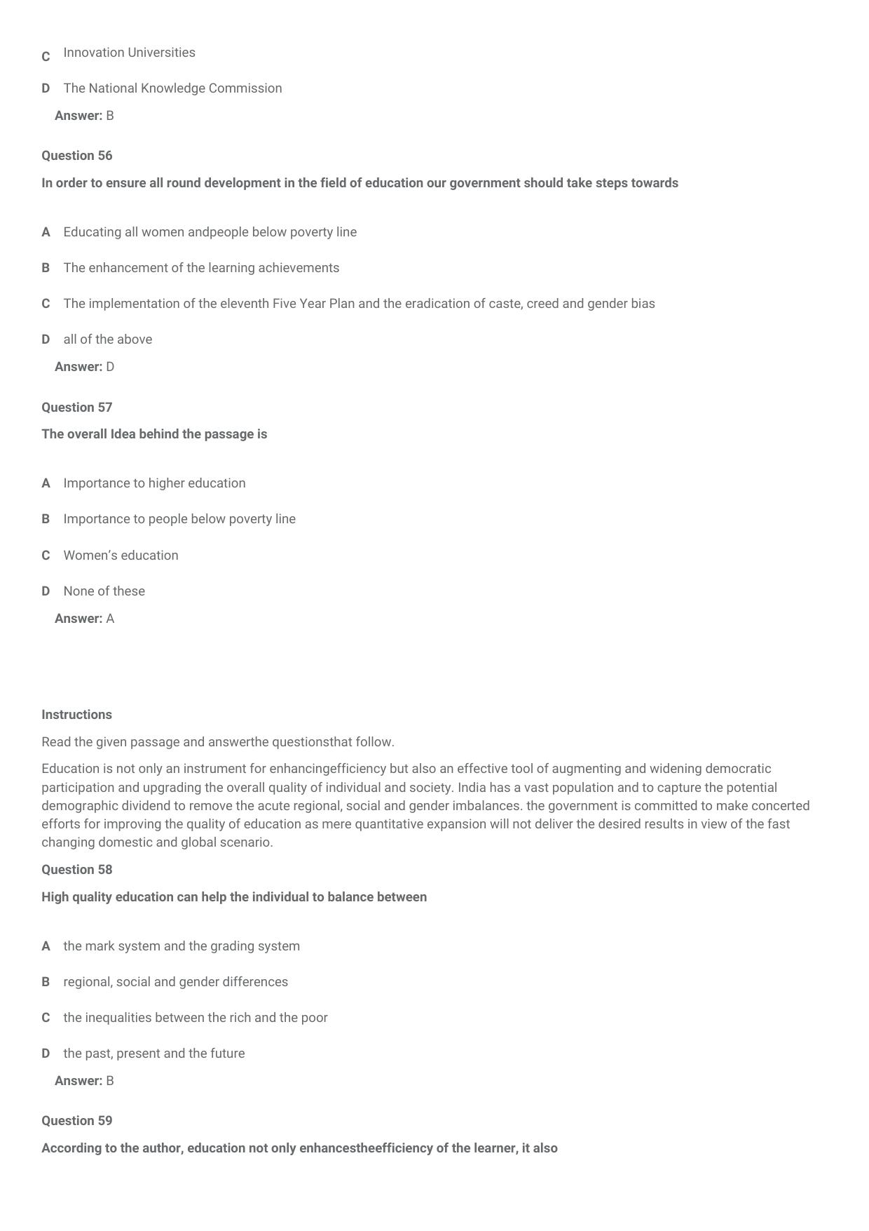 CMAT 2021 Question Paper Slot 1 - Page 23