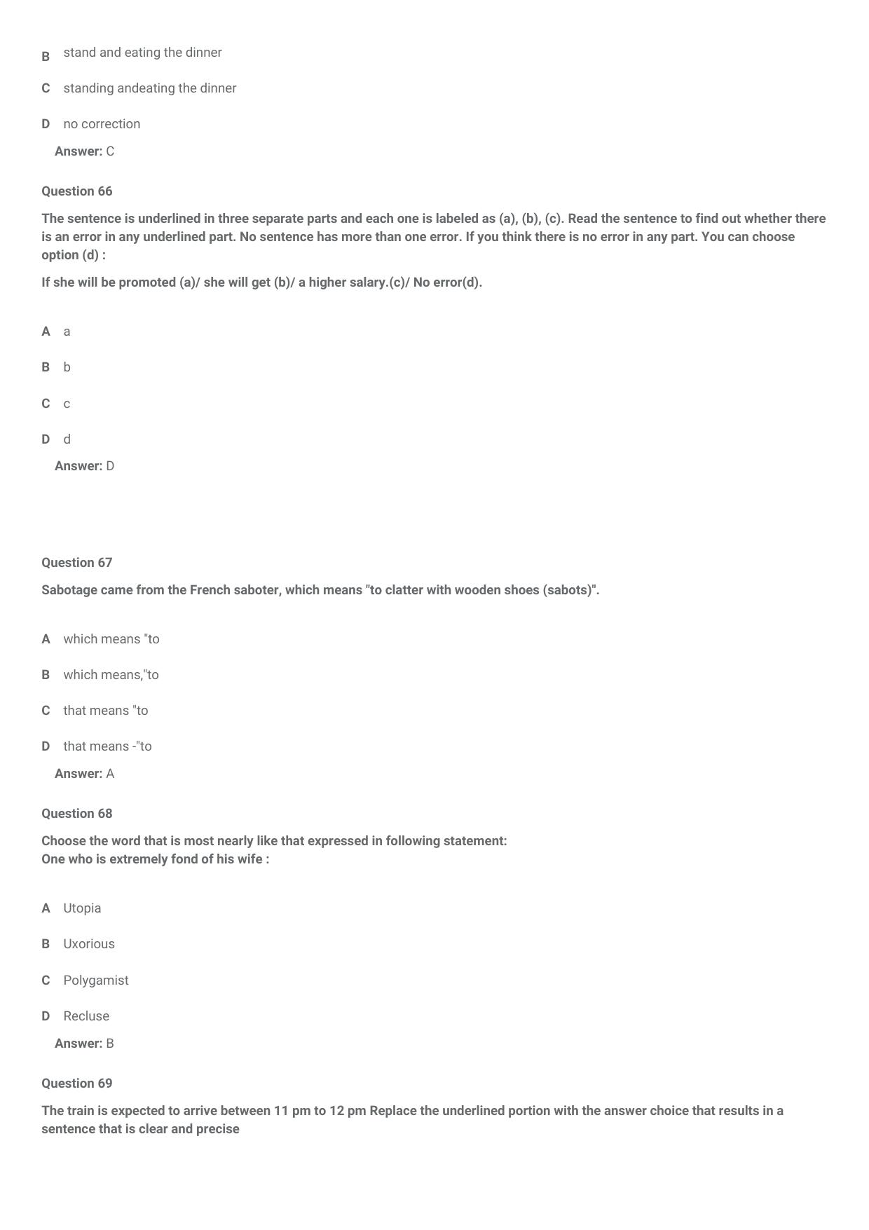 CMAT 2021 Question Paper Slot 1 - Page 26