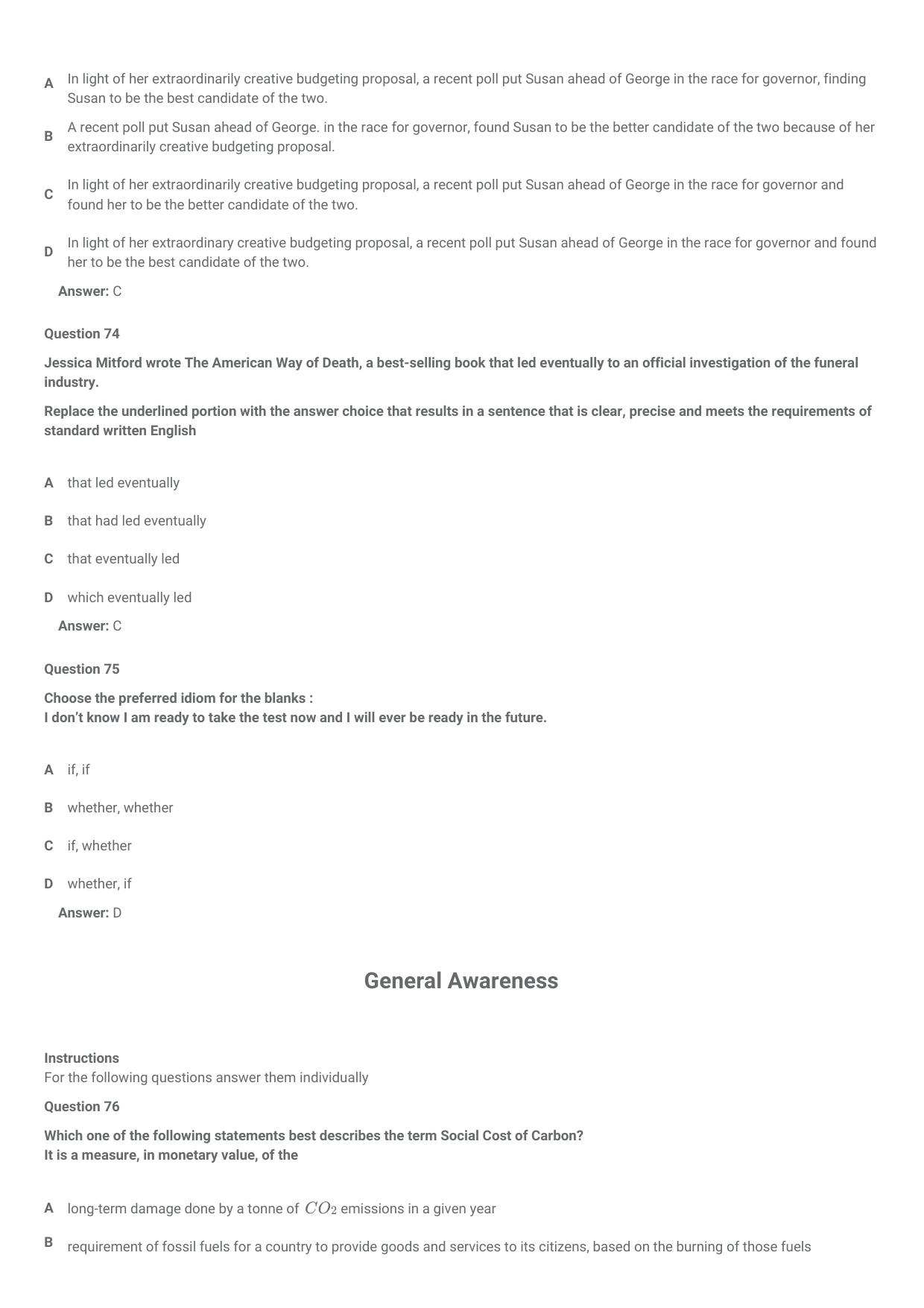 CMAT 2021 Question Paper Slot 1 - Page 28