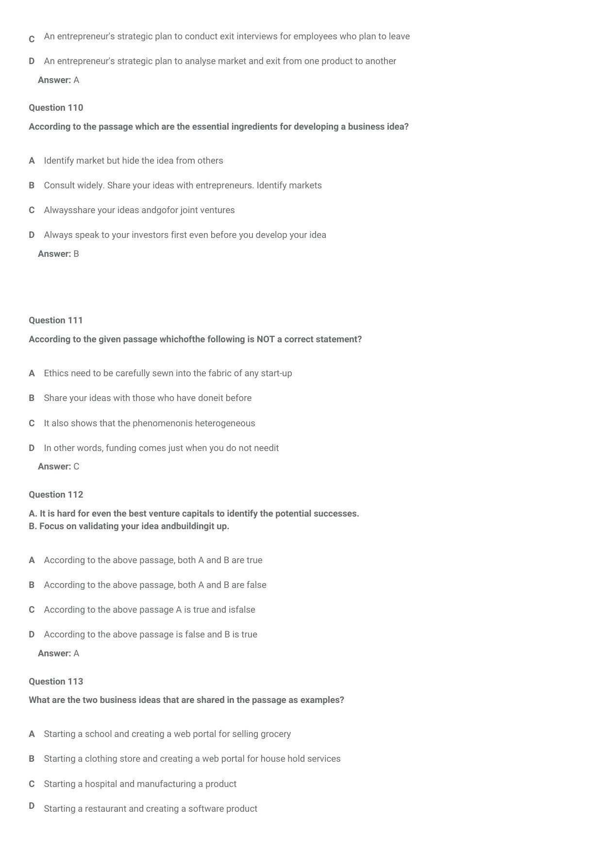 CMAT 2021 Question Paper Slot 1 - Page 38