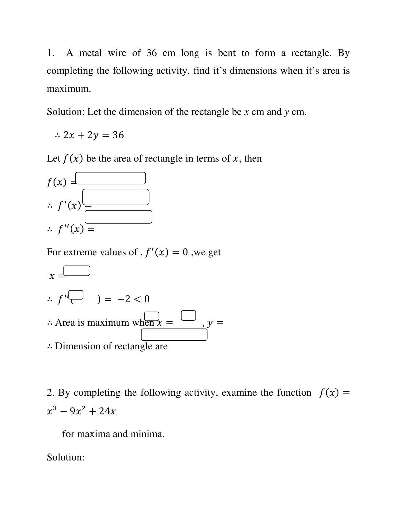 Maharashtra Board Class 12 	Mathematics and Statistics Sample Papers - Page 30