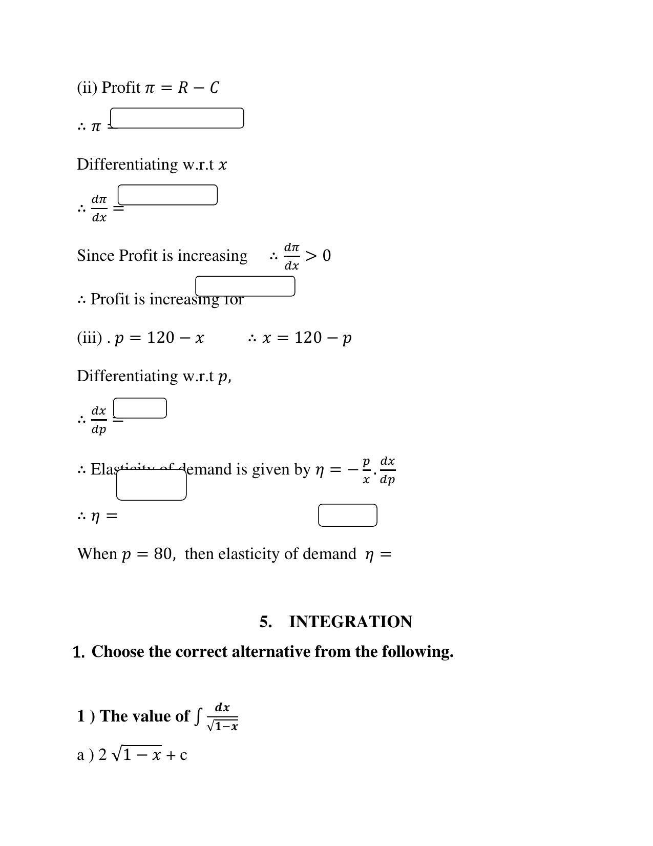 Maharashtra Board Class 12 	Mathematics and Statistics Sample Papers - Page 33