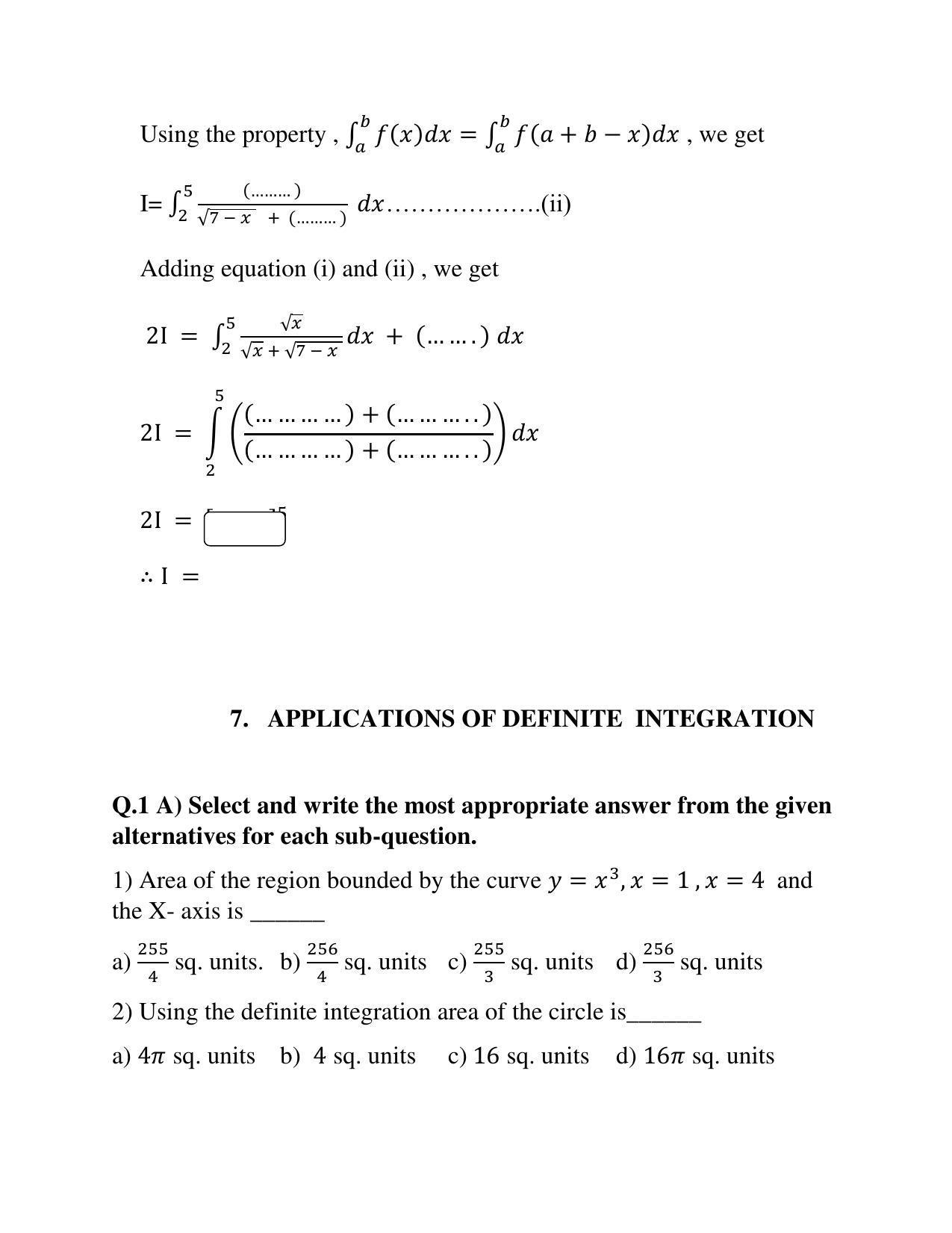 Maharashtra Board Class 12 	Mathematics and Statistics Sample Papers - Page 44