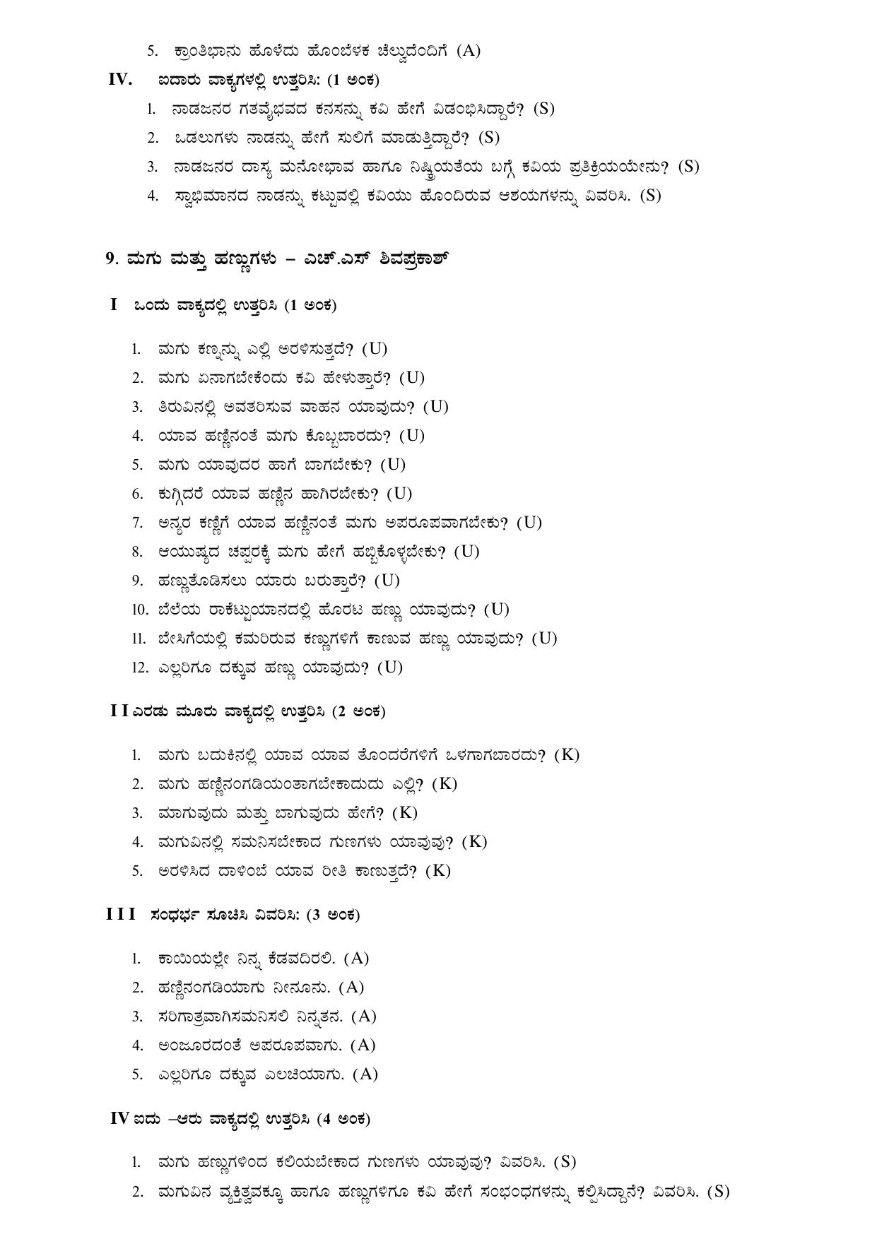 Karnataka 1st PUC Question Bank for Kannada - Page 13