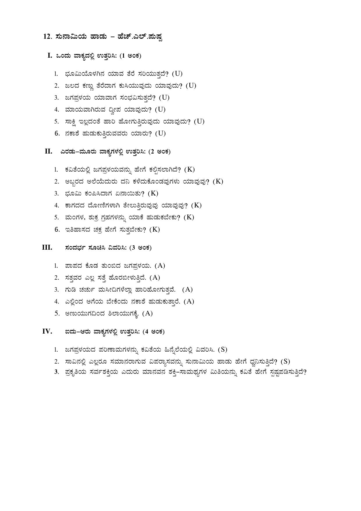 Karnataka 1st PUC Question Bank for Kannada - Page 16