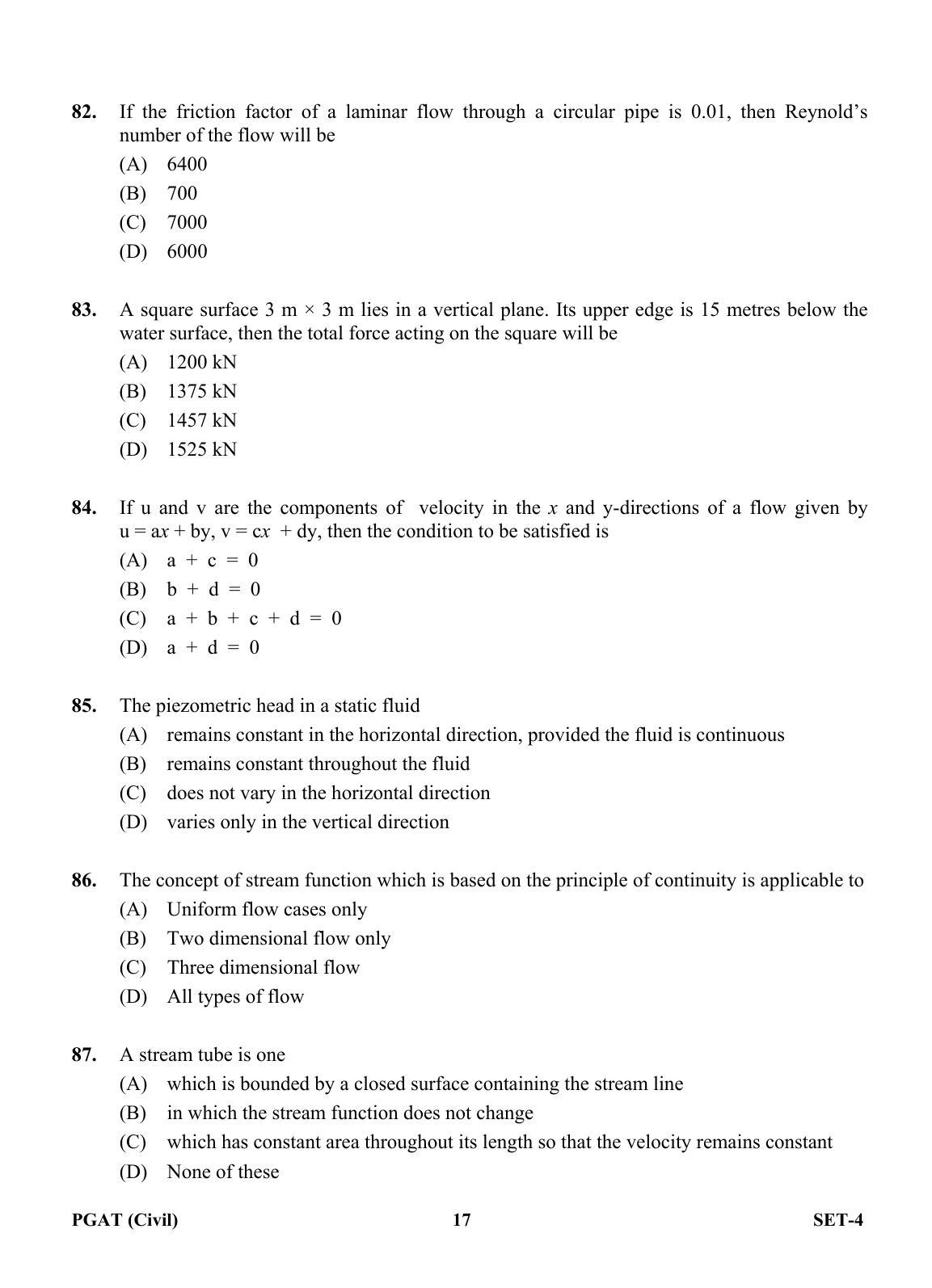 OJEE PGAT 2013 Civil Set 4 Question Paper - Page 16