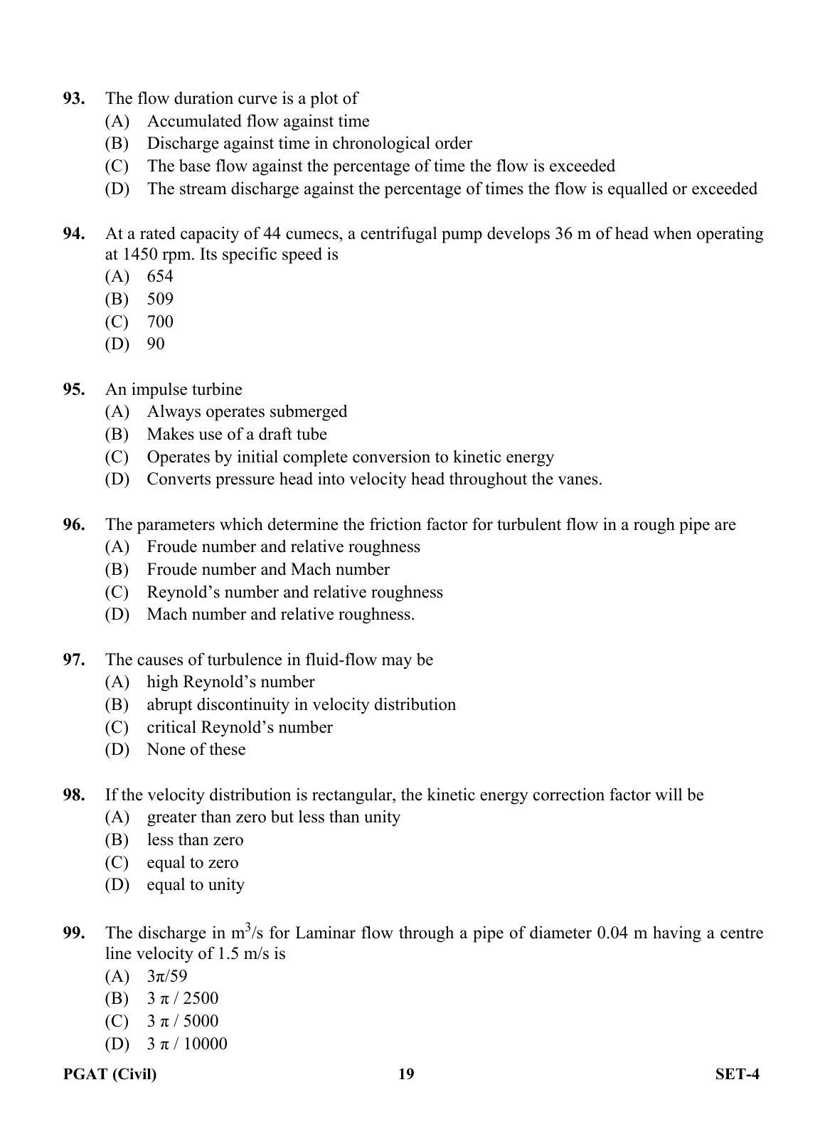 OJEE PGAT 2013 Civil Set 4 Question Paper - Page 18