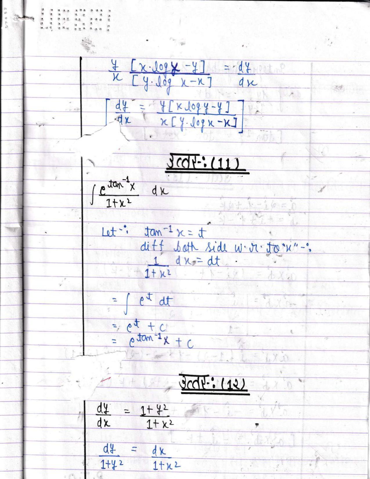 UBSE Class 12 Maths 2022 Toppers Answer Sheet - Page 10