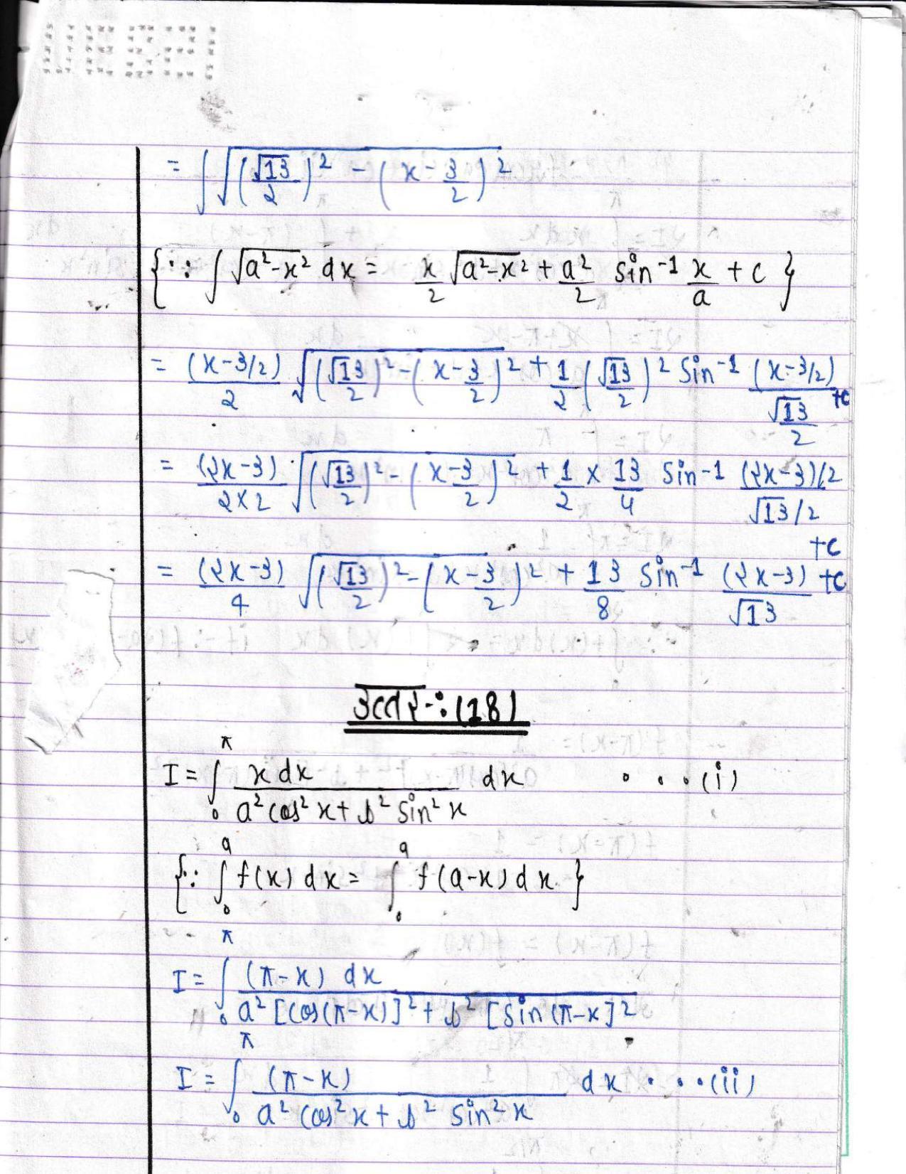 UBSE Class 12 Maths 2022 Toppers Answer Sheet - Page 16